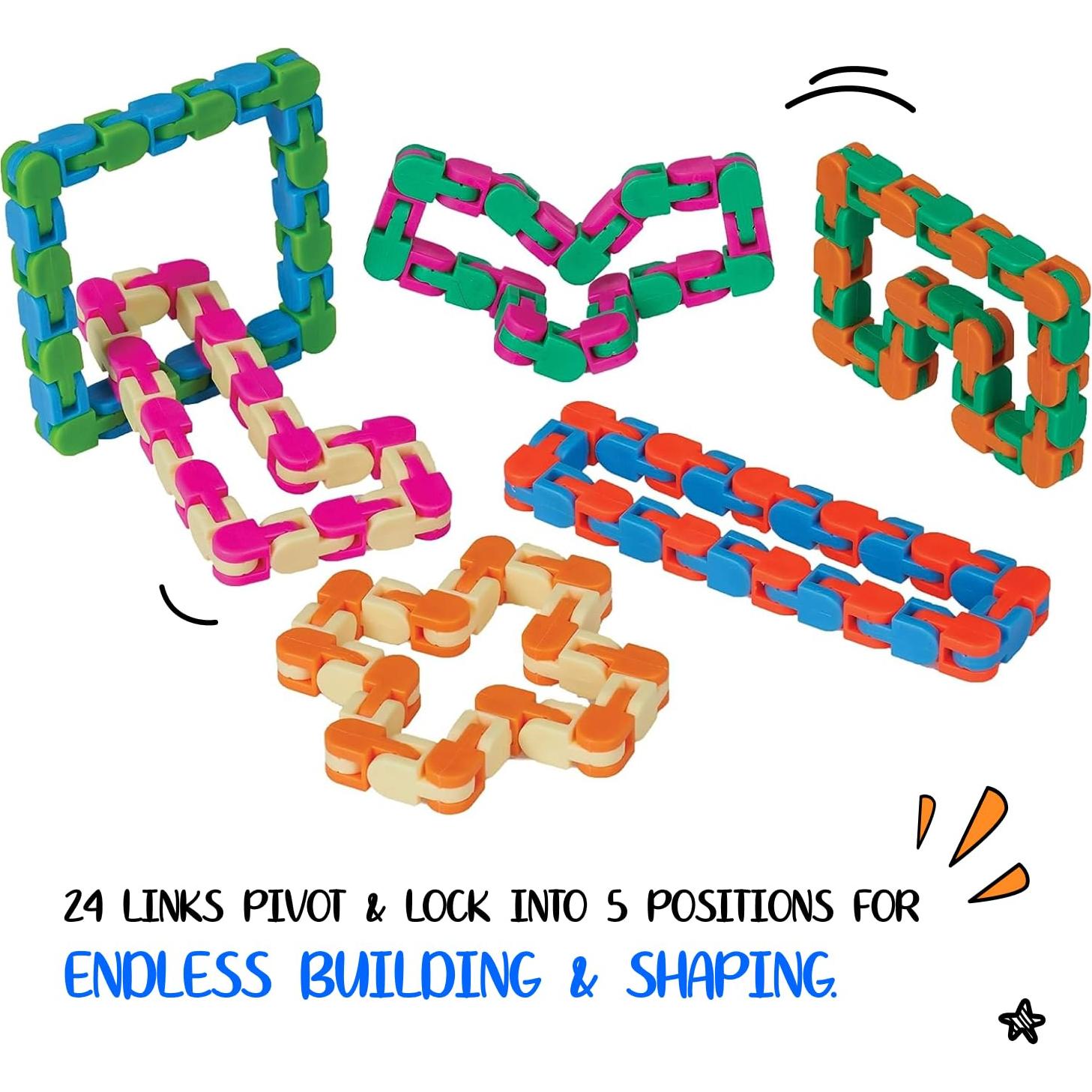 Juguetes Antiestrés Neliblu Wacky Tracks Paquete de 6