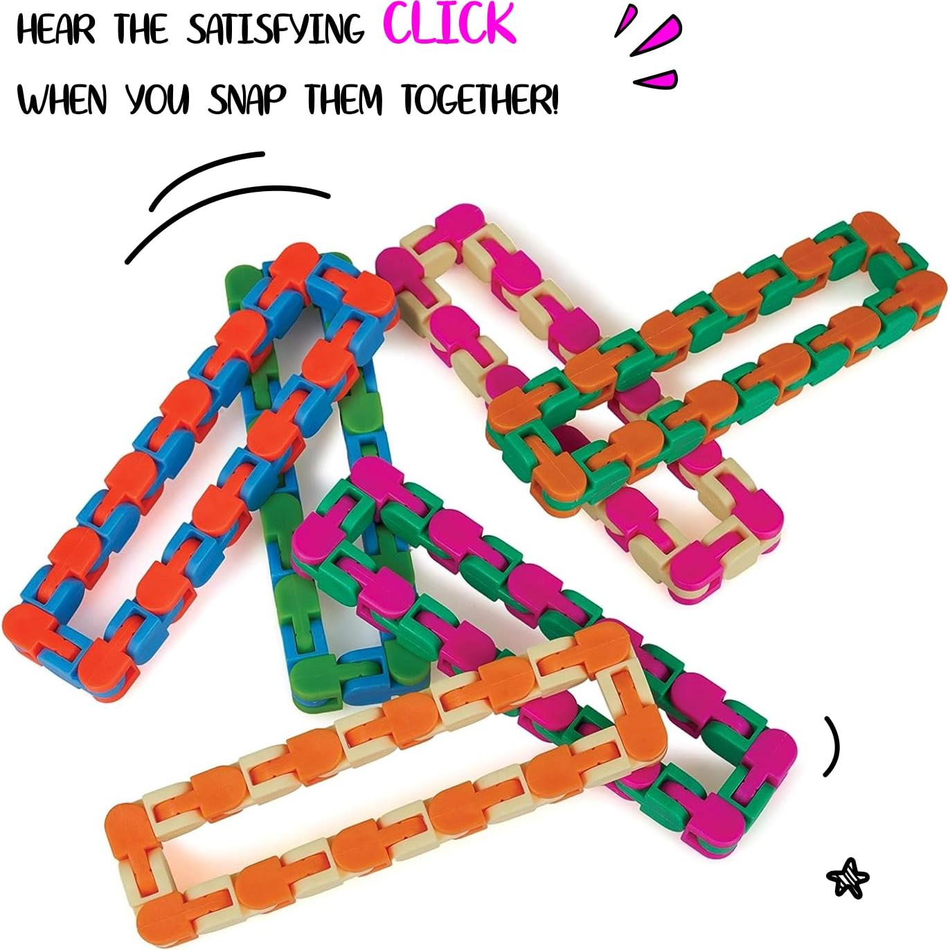 Juguetes Antiestrés Neliblu Wacky Tracks Paquete de 6