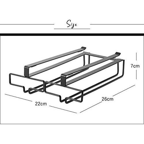 Soporte Colgante para Copas de Vino Yamazaki - Acero Negro