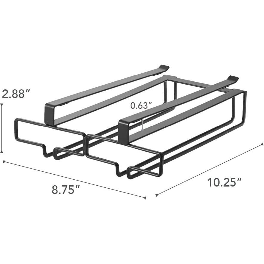 Soporte Colgante para Copas de Vino Yamazaki - Acero Negro