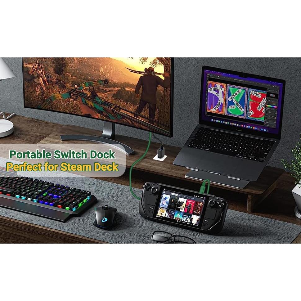 Dock Mini Portable Boreguse para Nintendo Switch 4K HDMI 1.8M