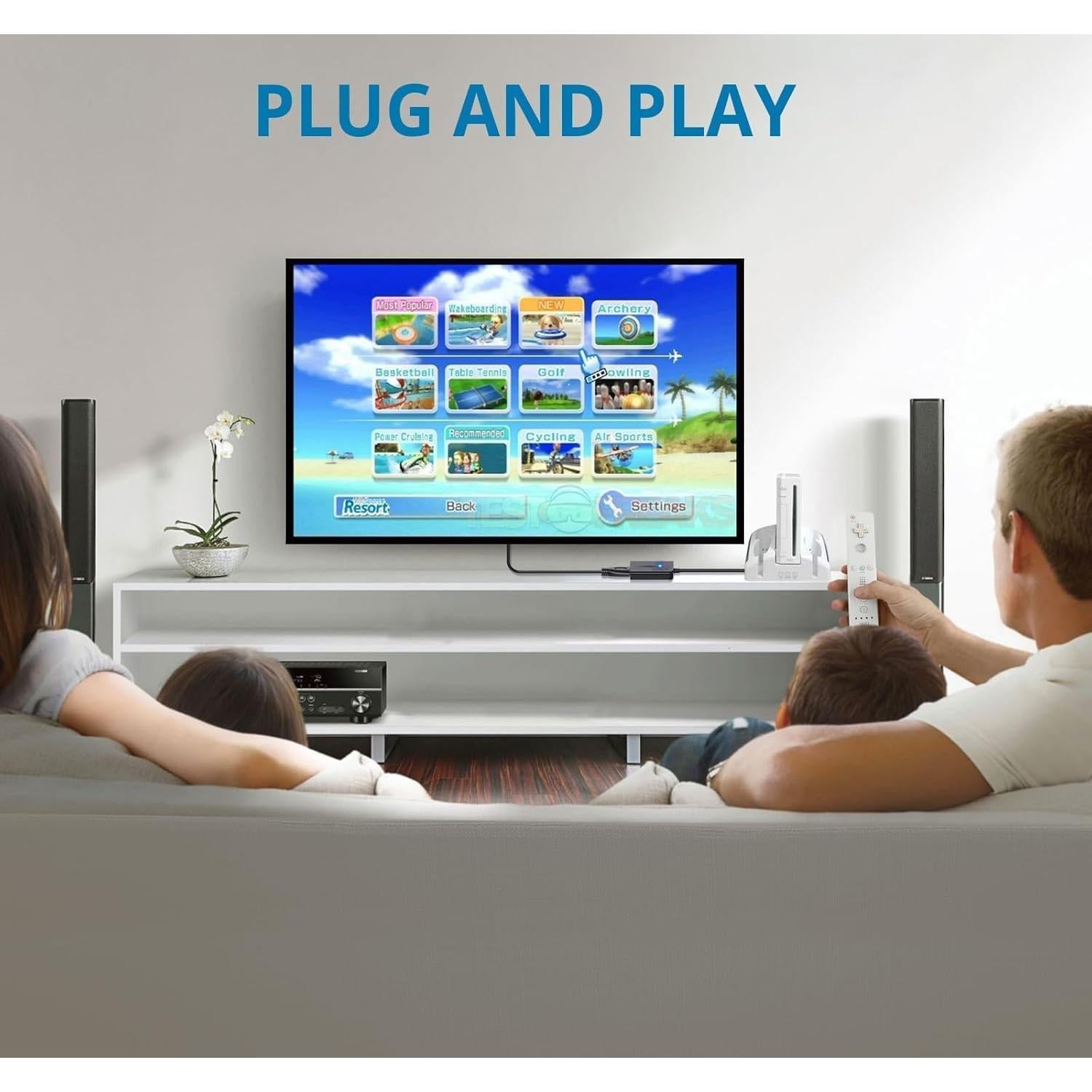 Convertidor de Wii a HDMI AUTOUTLET 1080P con cable 1.83m