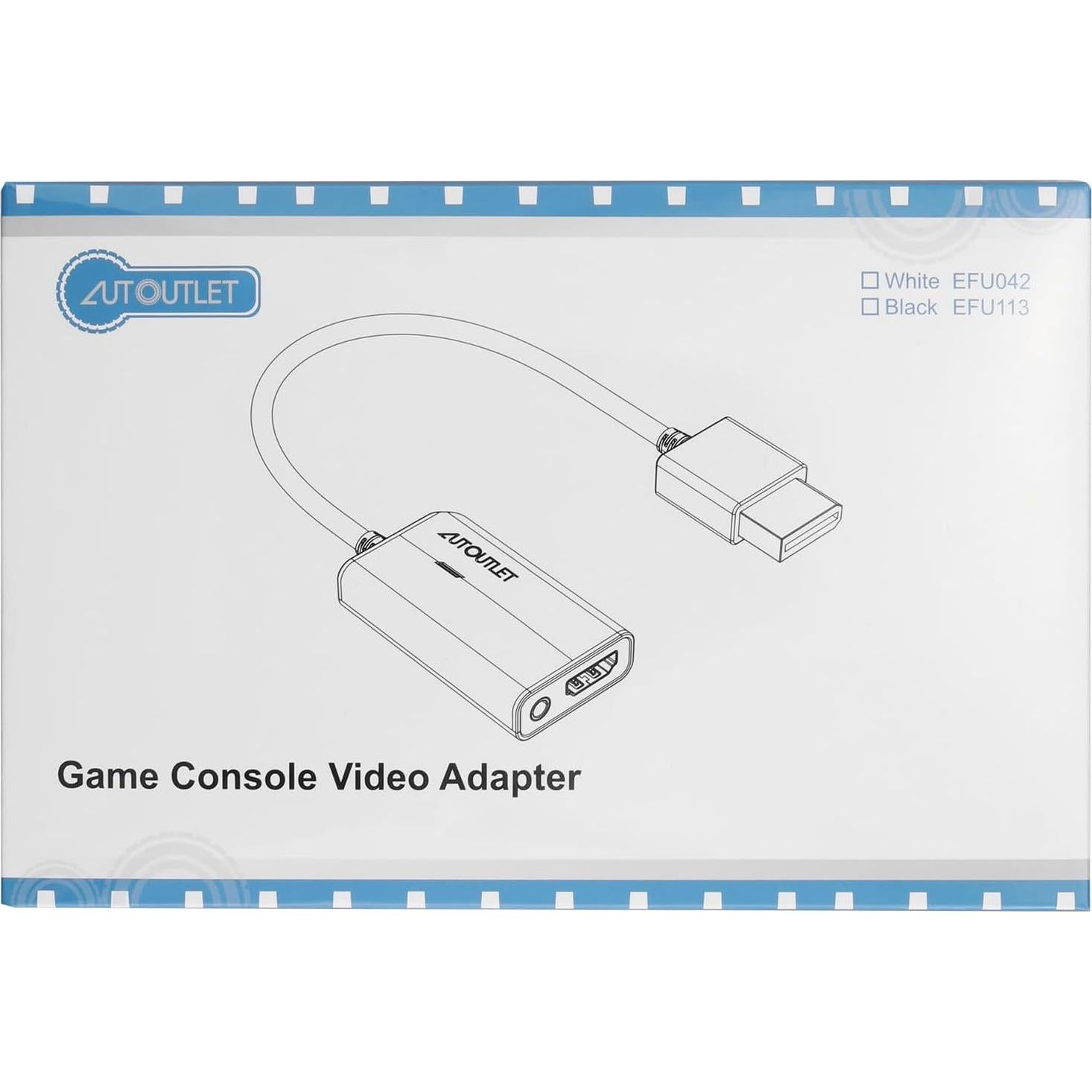 Convertidor de Wii a HDMI AUTOUTLET 1080P con cable 1.83m