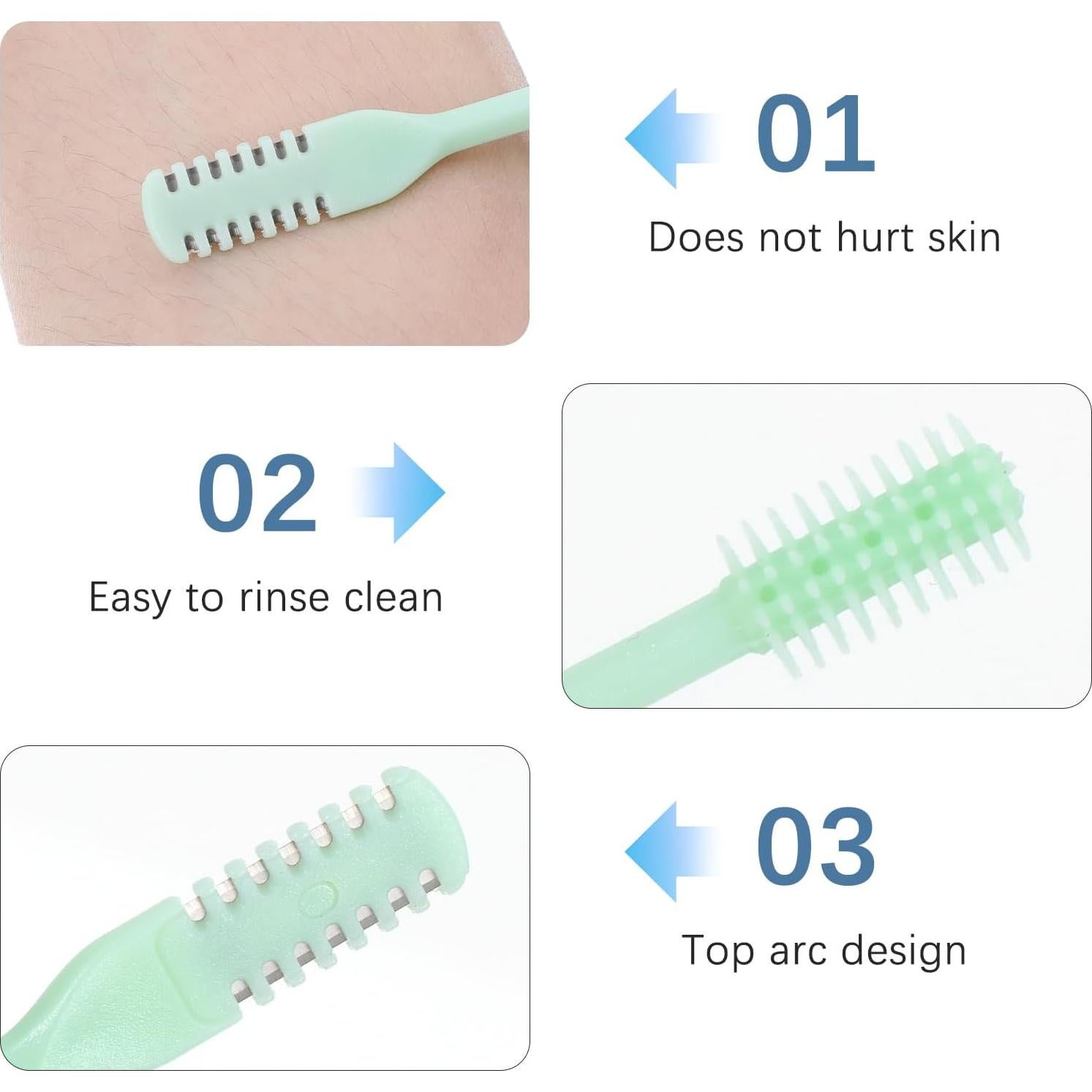 Cortador de Vello Nasal Bremorou 2-en-1 Manual Verde