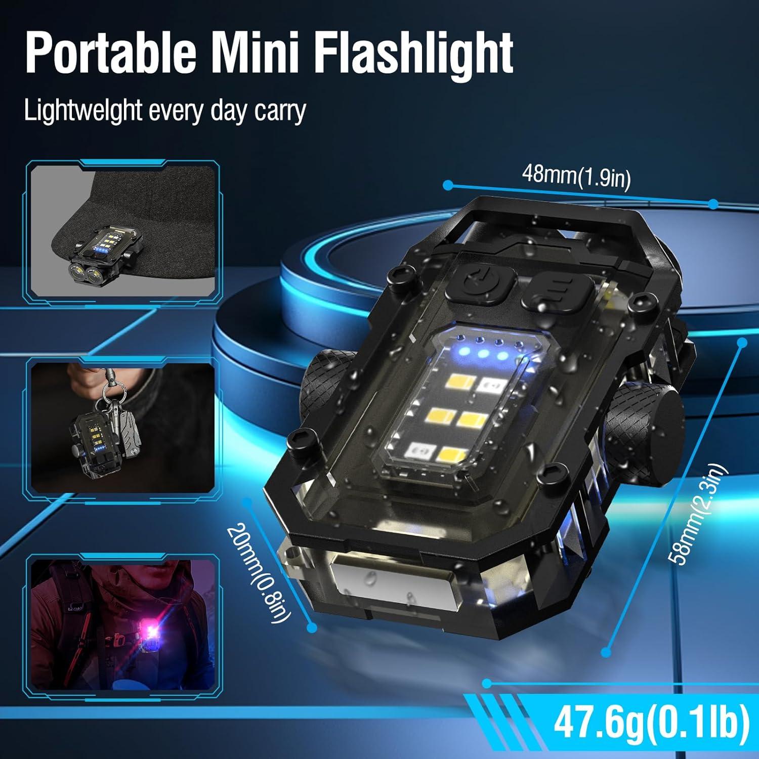 Linterna de Llavero NGOKPYD N11 1000 Lúmenes 8 Modos IPX4