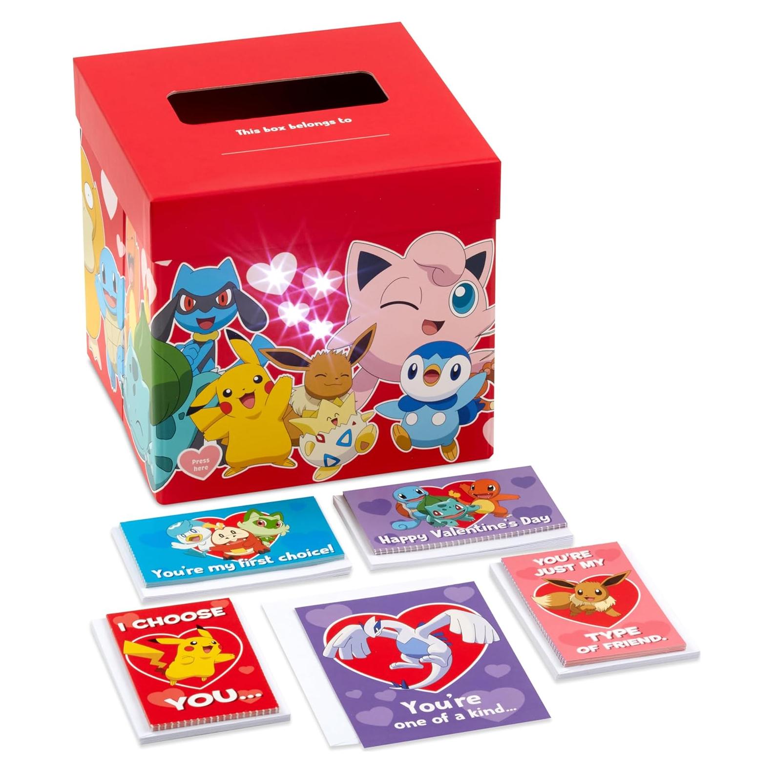 Kit de Tarjetas de San Valentín Pokémon Hallmark con Buzón Sonoro