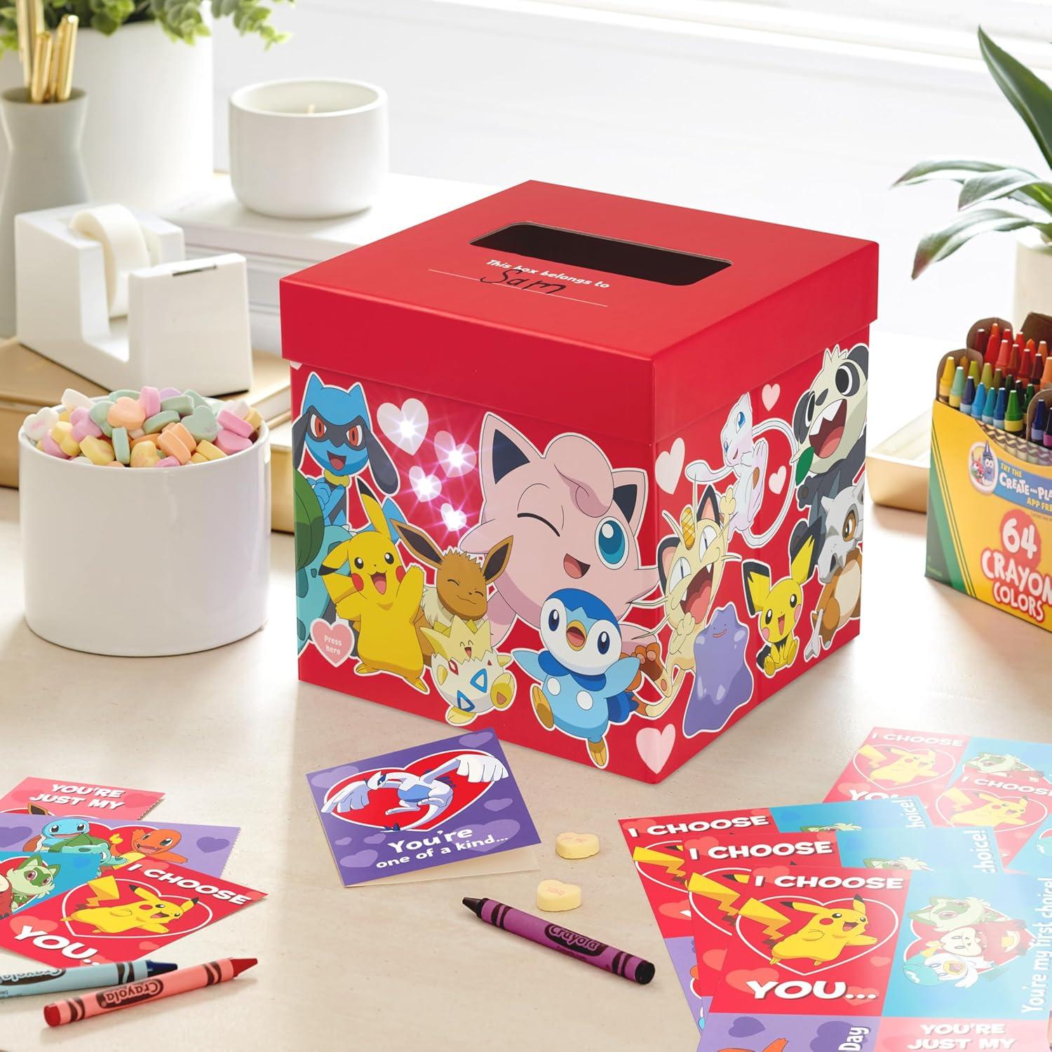 Kit de Tarjetas de San Valentín Pokémon Hallmark con Buzón Sonoro