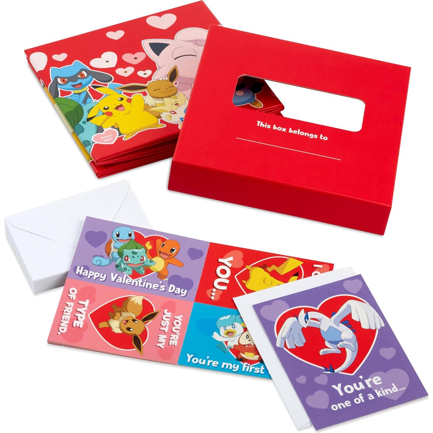Kit de Tarjetas de San Valentín Pokémon Hallmark con Buzón Sonoro