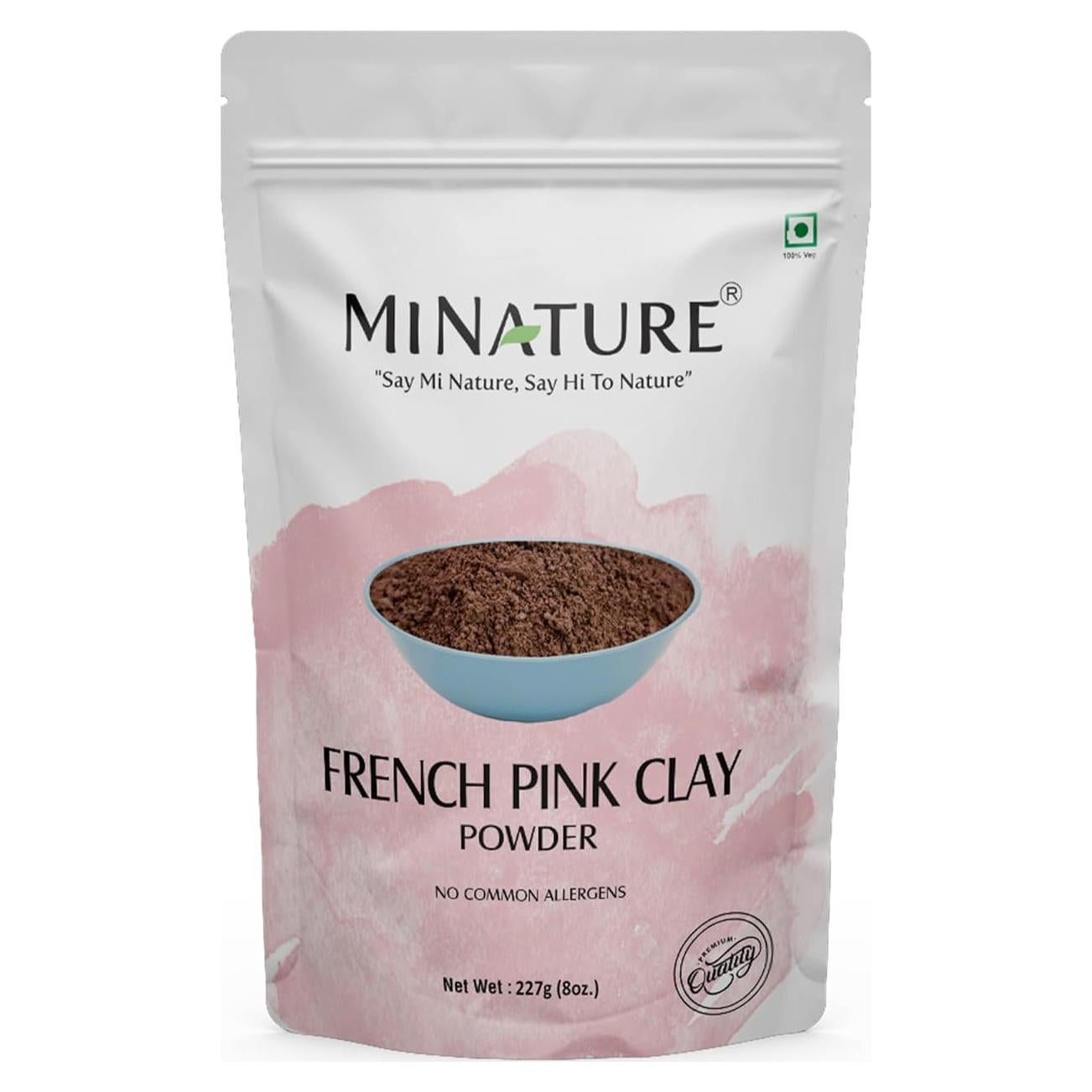 Polvo de Arcilla Rosa Francesa Minature 227g - Mascarilla Facial