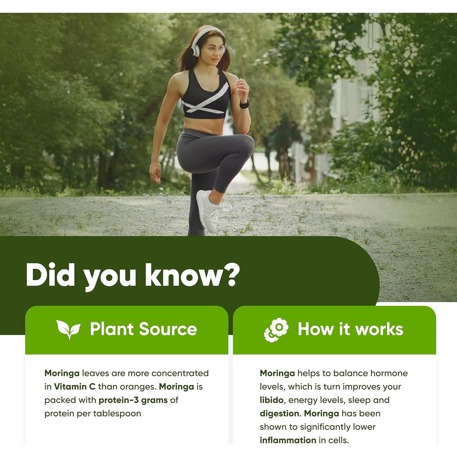 Cápsulas de Moringa VEDICBLOOM 7200mg - 60 Unidades