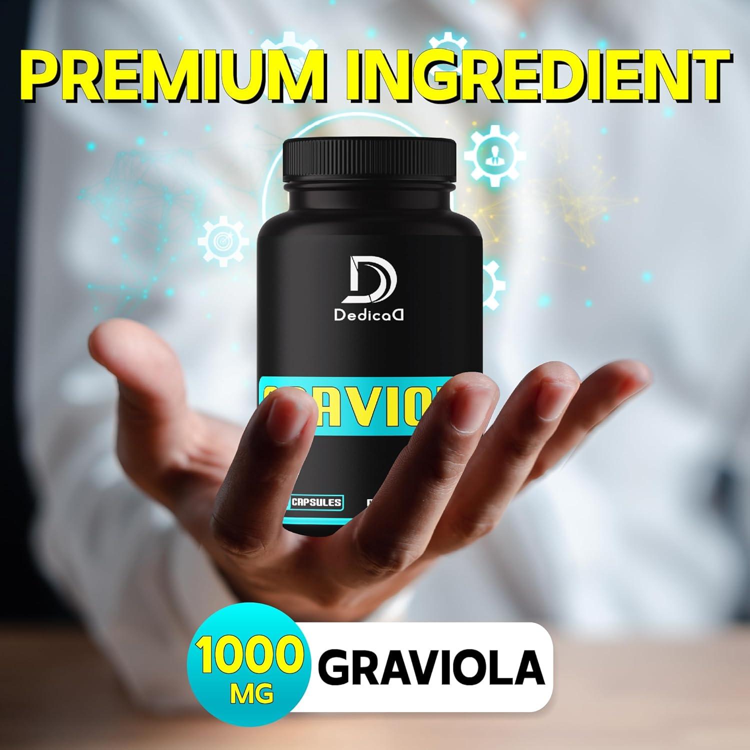 Cápsulas de Graviola Orgánica 1000mg DEDICAD - 210 Unidades
