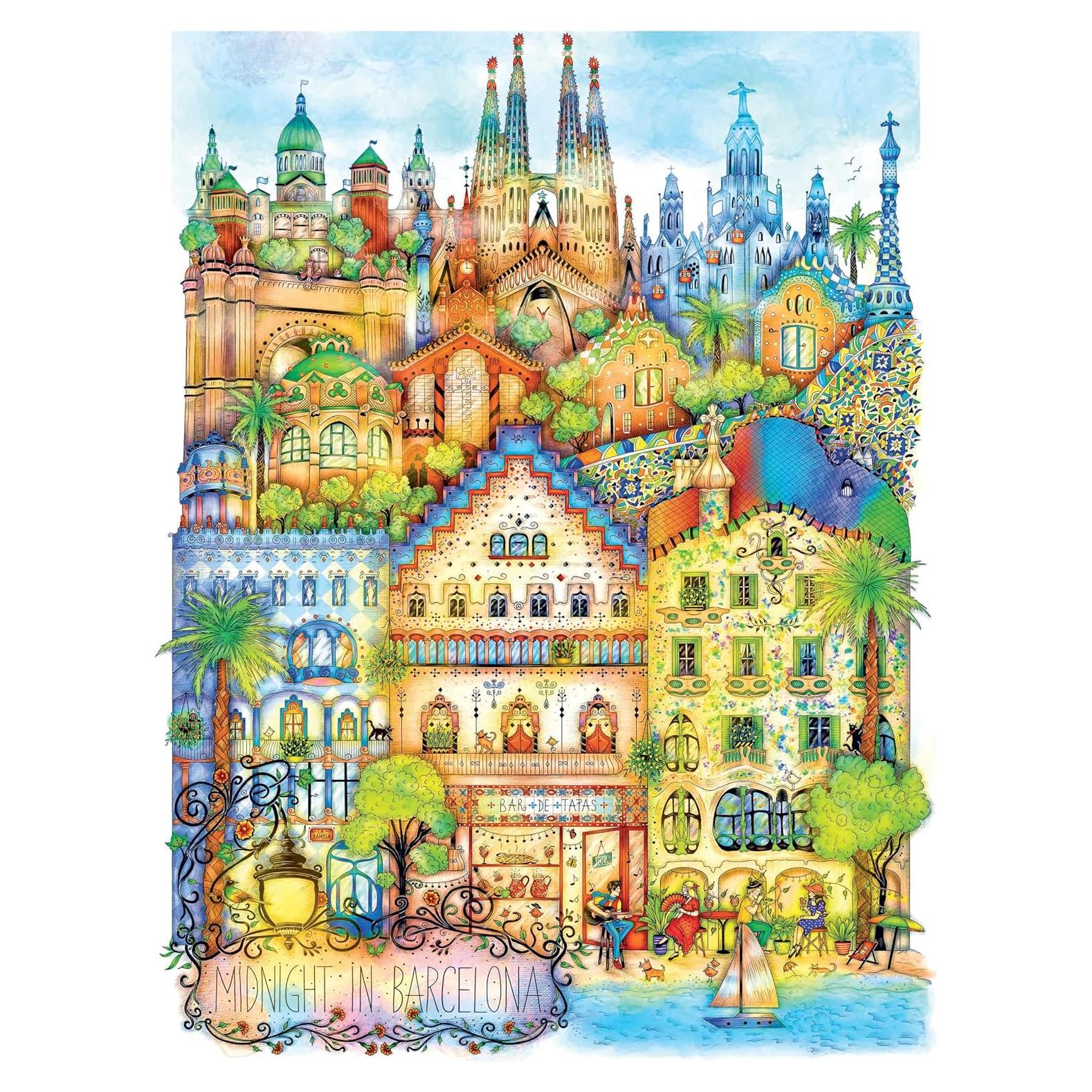 Rompecabezas 1000 Piezas Madalina Tantareanu Barcelona 68.6x50.8 cm