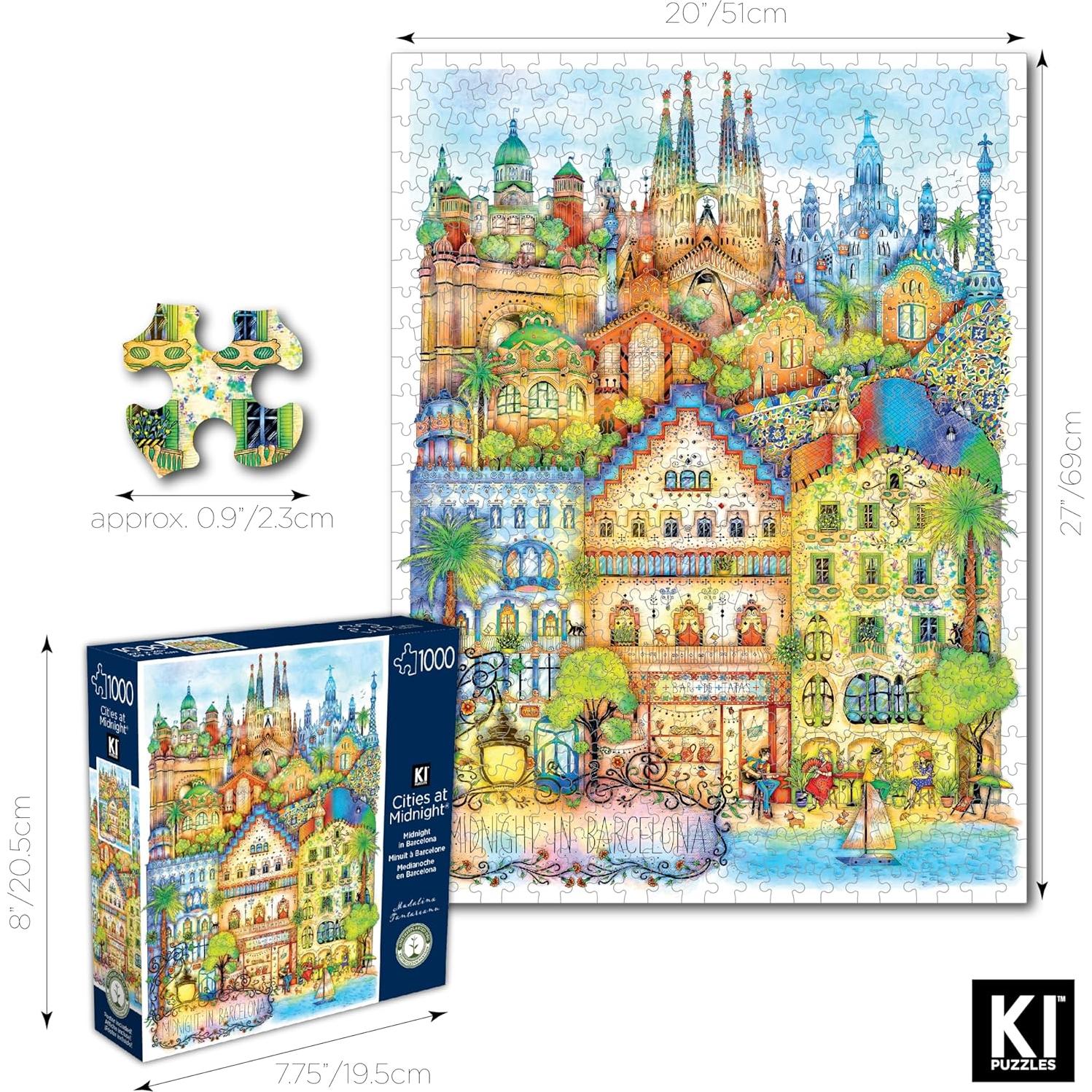 Rompecabezas 1000 Piezas Madalina Tantareanu Barcelona 68.6x50.8 cm