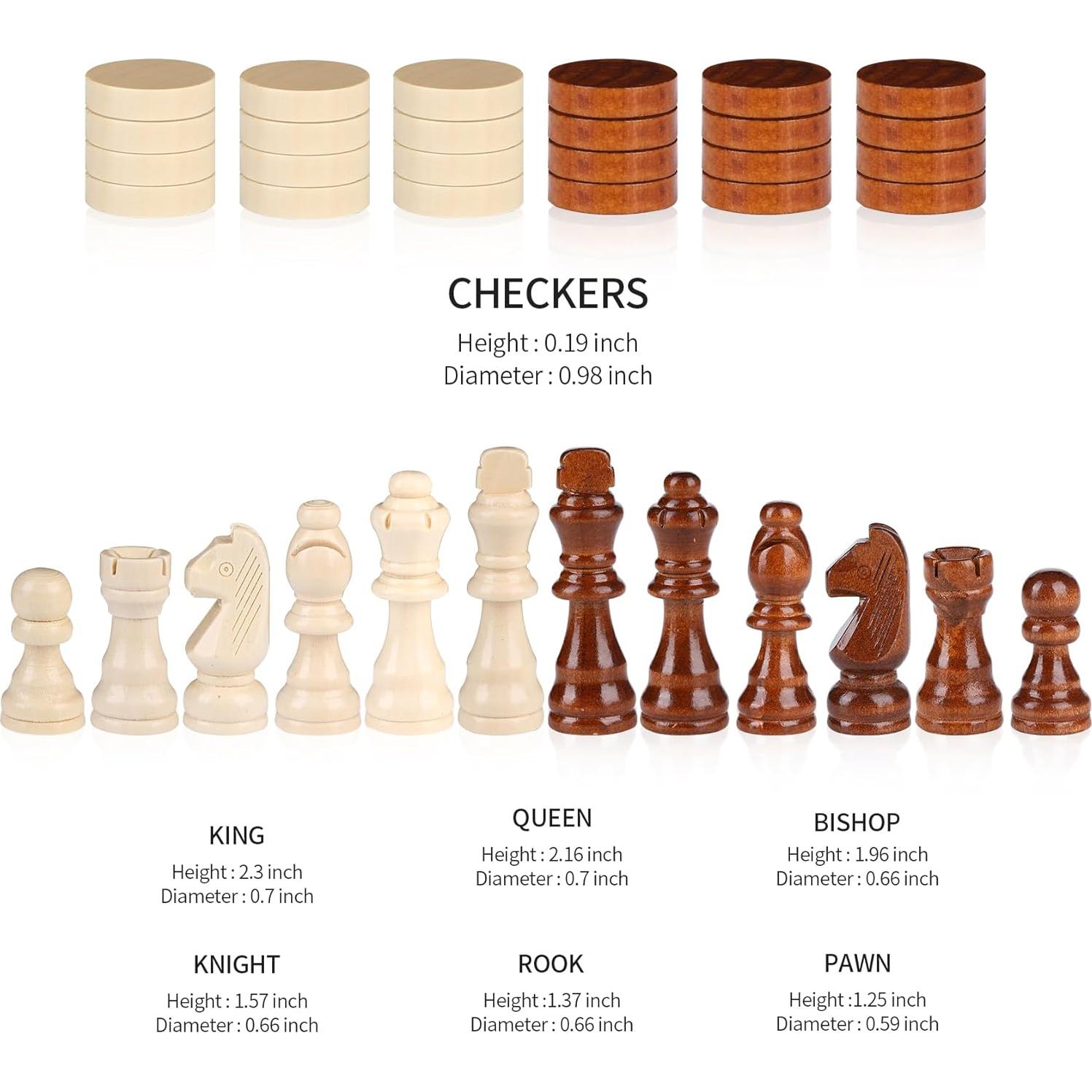 Juego de Ajedrez Magnético Rinten 12" Plegable 2 en 1