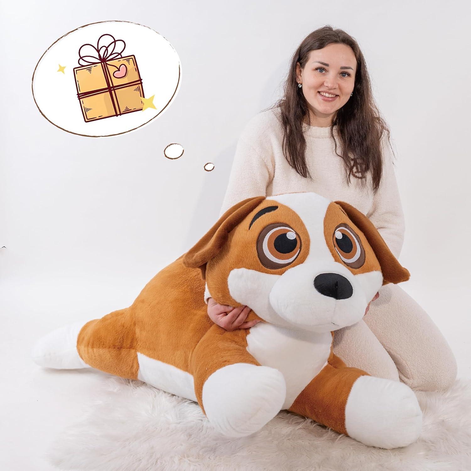 Juguete de Peluche Grande Beagle 100% Algodón 100 cm