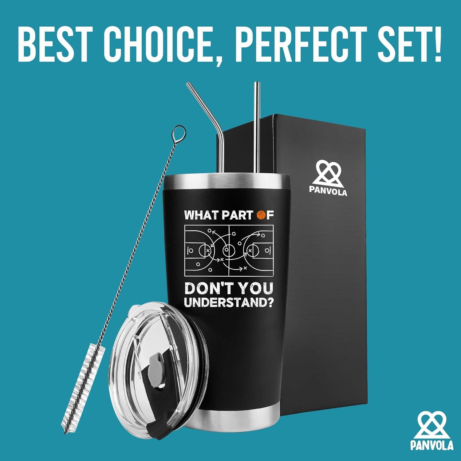 Vaso de Acero Inoxidable Panvola 20 oz Aislado al Vacío