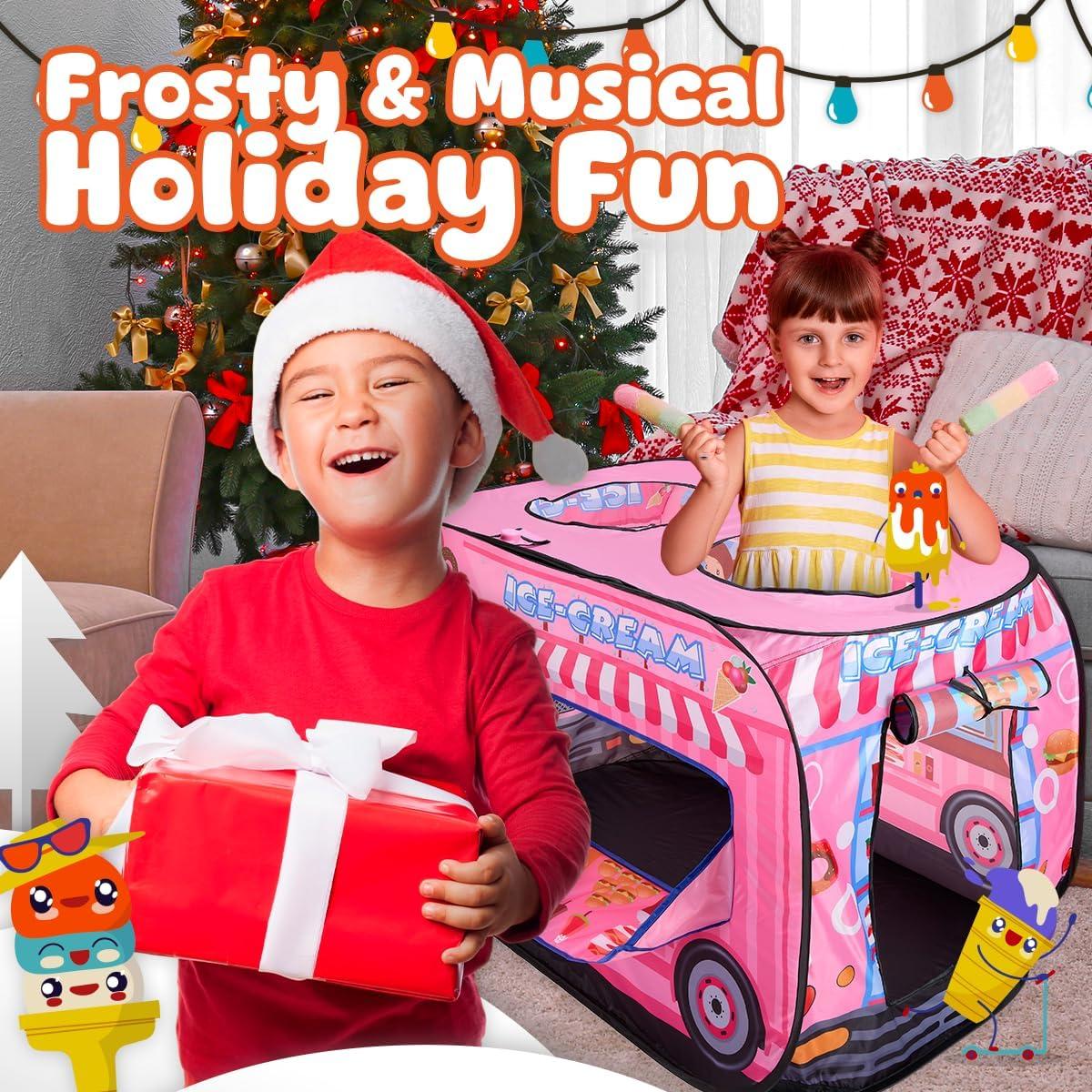 Tienda de Juego Pop Up Carrito de Helados Playbees 110.5 cm