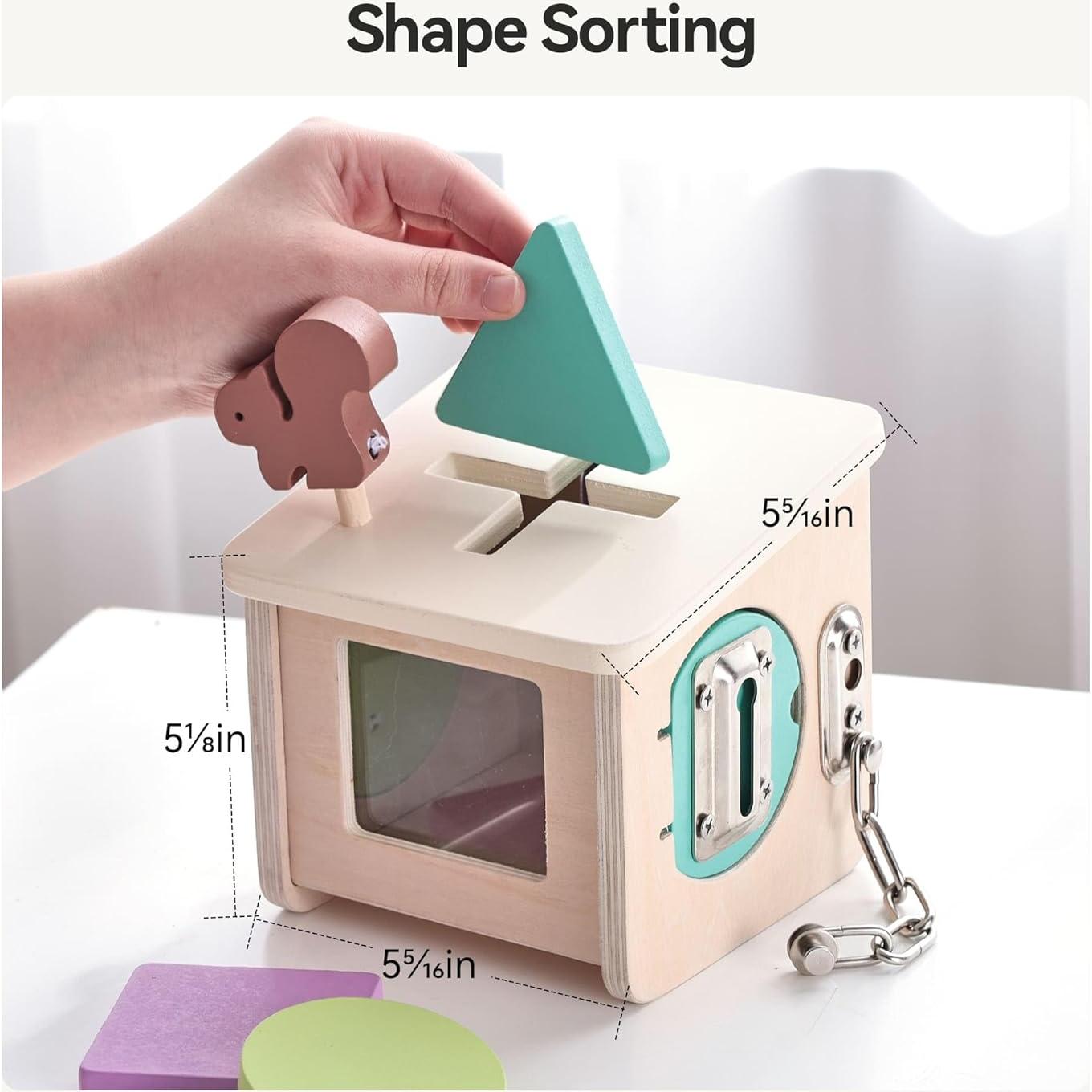 Caja de Bloqueo de Madera IEATFO para Niños 0.63 kg