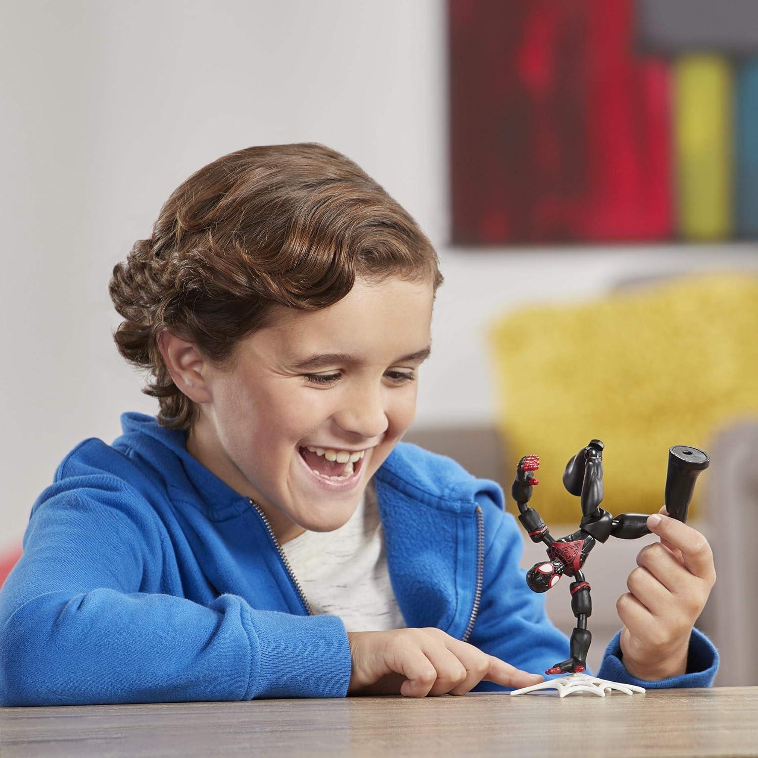 Figura de Acción Spider-Man Miles Morales 15 cm Flexible Hasbro