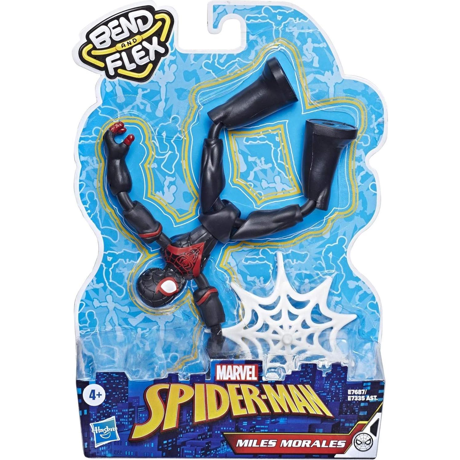Figura de Acción Spider-Man Miles Morales 15 cm Flexible Hasbro