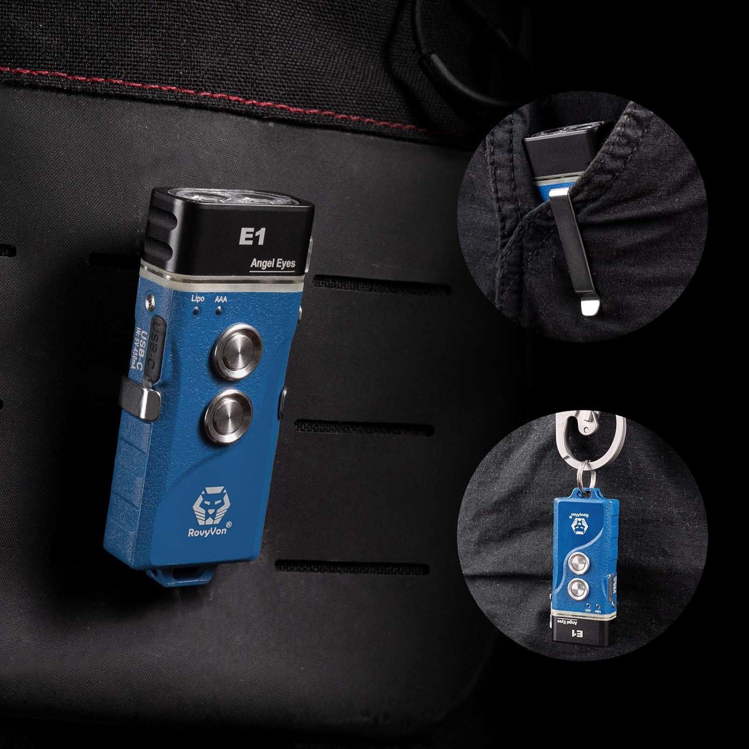 Linterna RovyVon E1 Mini EDC 700 Lúmenes Recargable USB-C