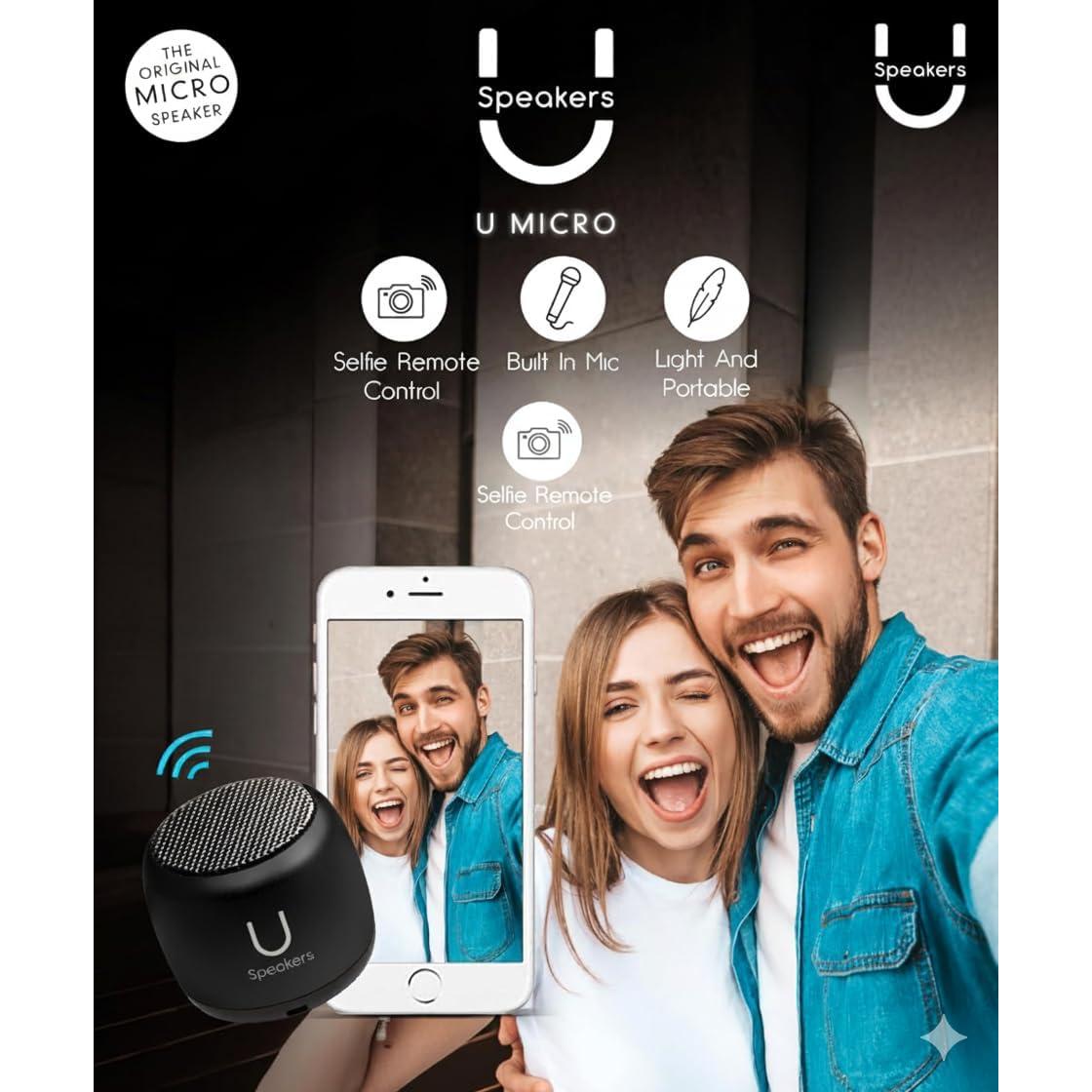 Altavoz Bluetooth Fashionit U Micro - Mini Portátil Negro