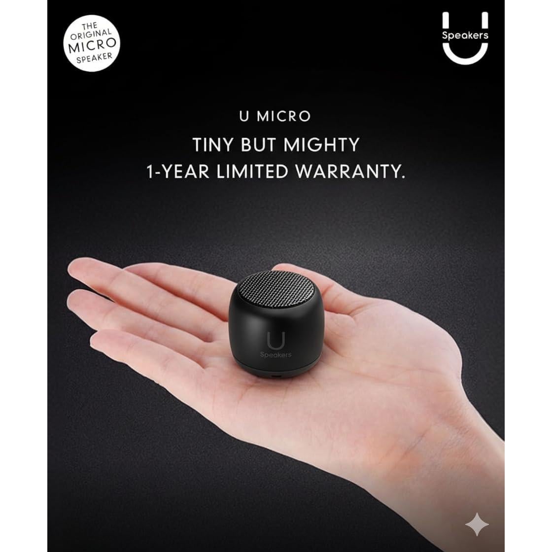 Altavoz Bluetooth Fashionit U Micro - Mini Portátil Negro