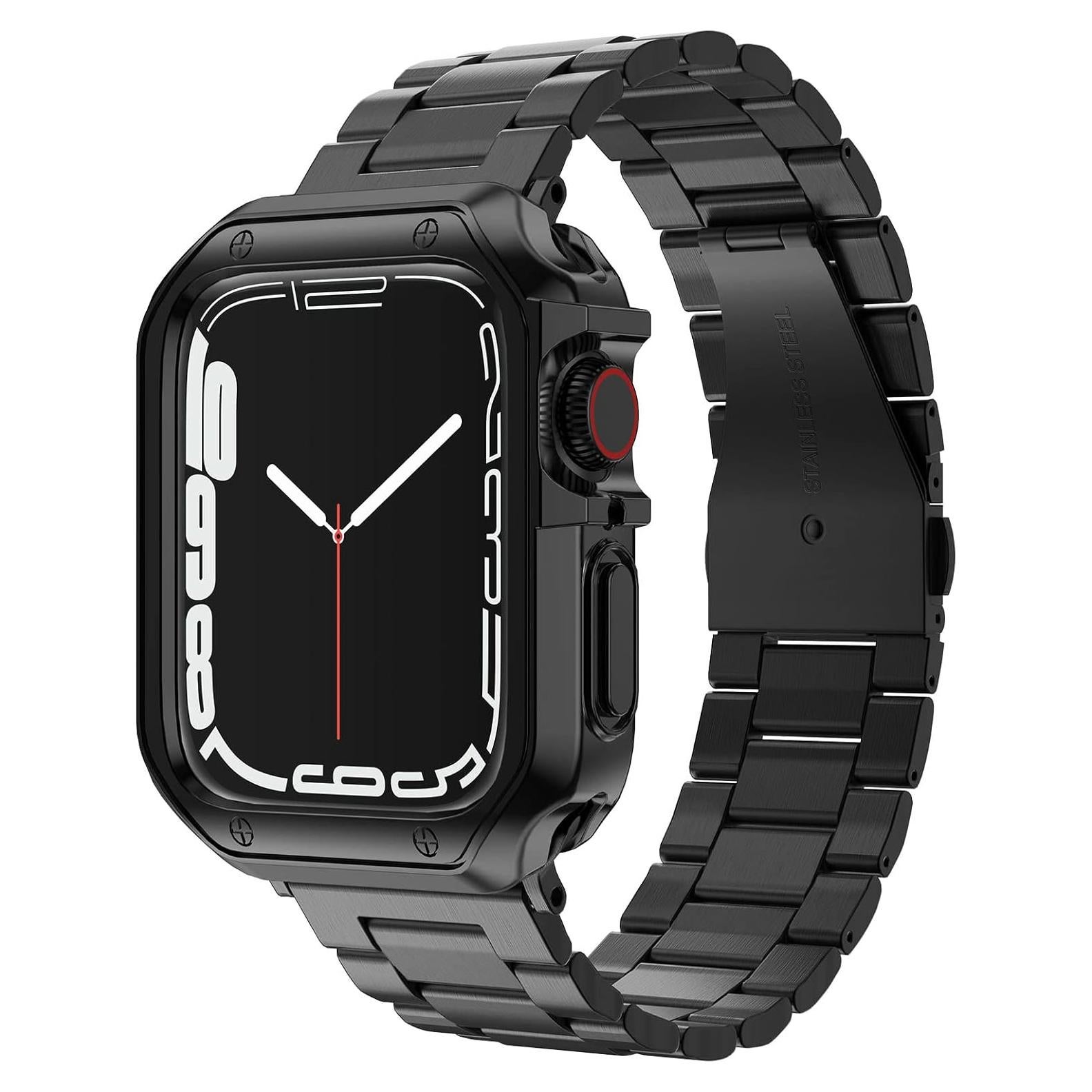 Banda de Metal Inoxidable para Apple Watch 41/40/38mm - Negro
