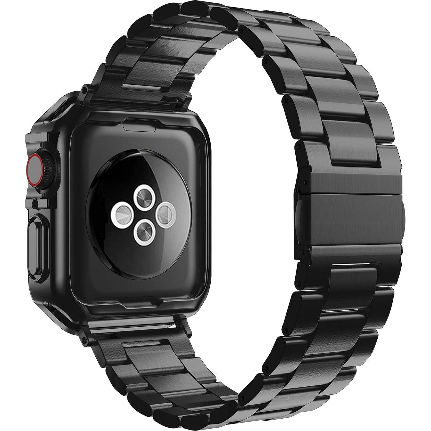 Banda de Metal Inoxidable para Apple Watch 41/40/38mm - Negro