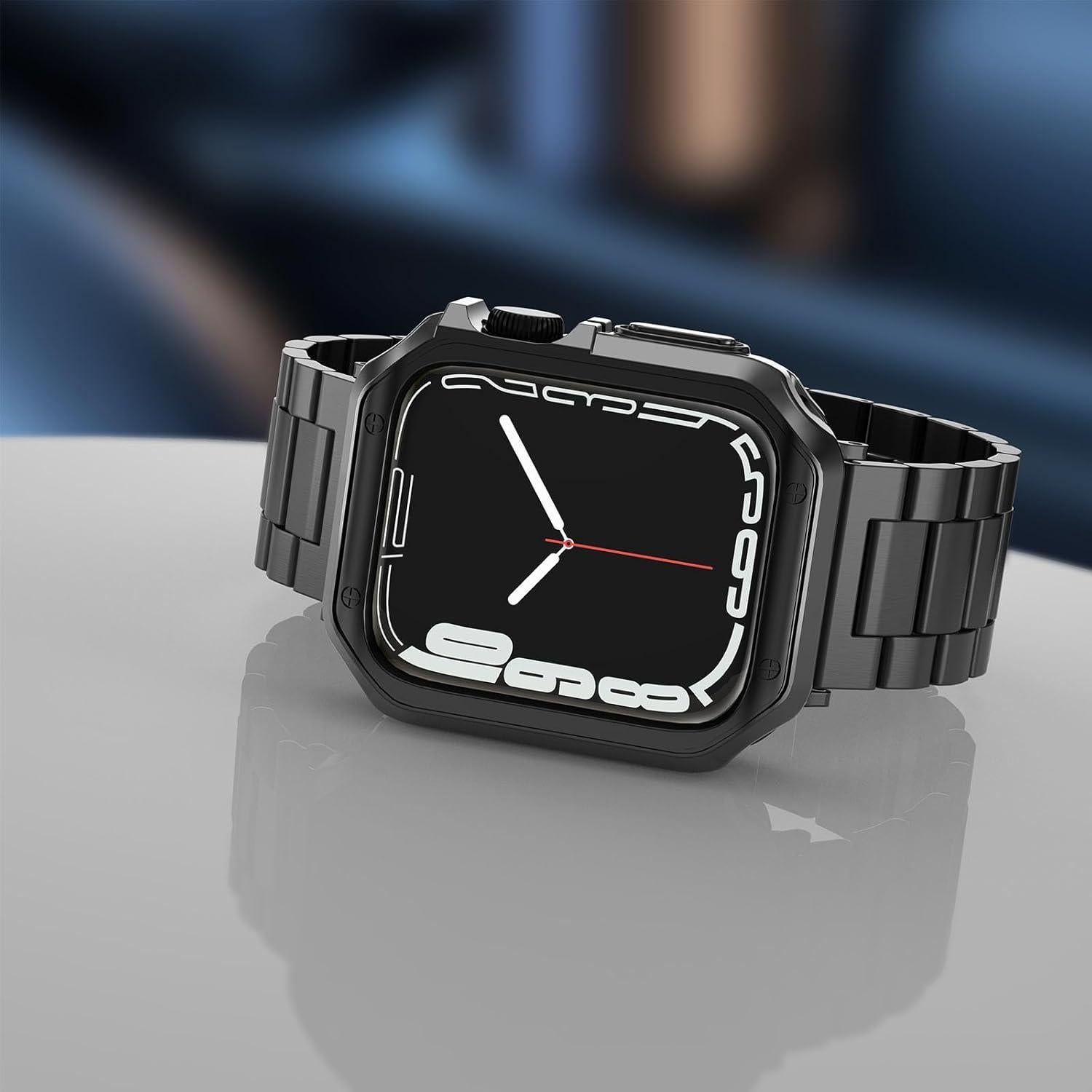 Banda de Metal Inoxidable para Apple Watch 41/40/38mm - Negro