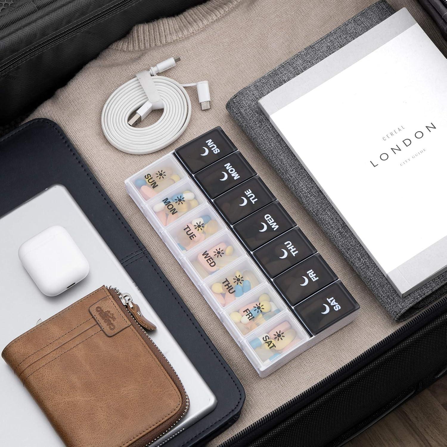 Organizador de Pastillas DANYING AM PM 14 Compartimentos 7 Días