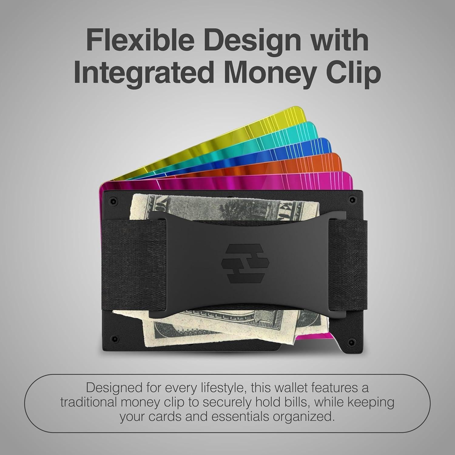 Billetera Hayvenhurst para hombres - Delgada y RFID Negro