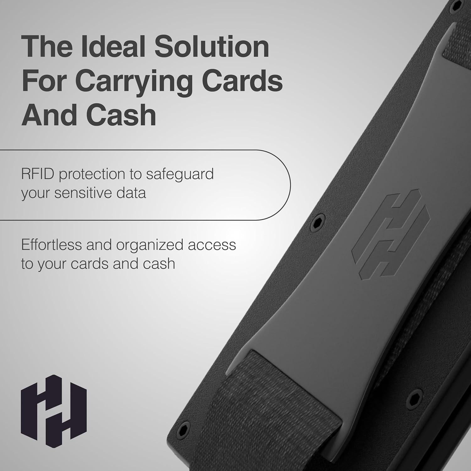 Billetera Hayvenhurst para hombres - Delgada y RFID Negro