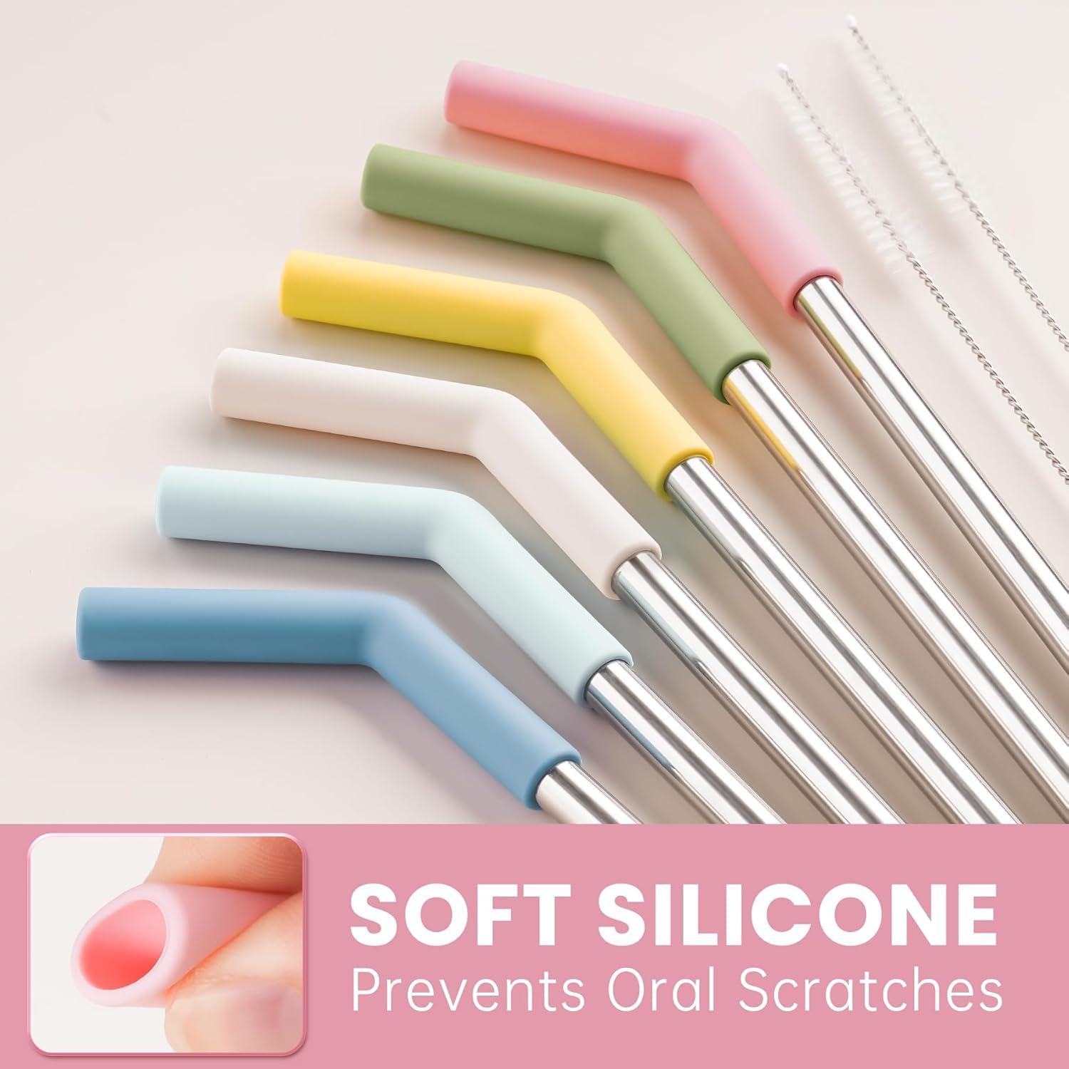 Pajitas Reutilizables Tomorotec de Acero Inoxidable 6-Pack