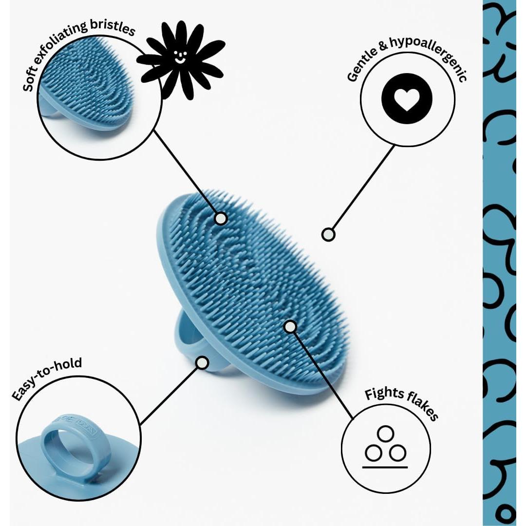 Cepillo Facial Exfoliante Boie USA - Hipoalergénico Azul