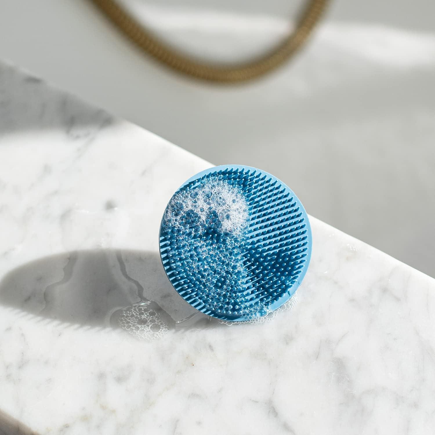 Cepillo Facial Exfoliante Boie USA - Hipoalergénico Azul