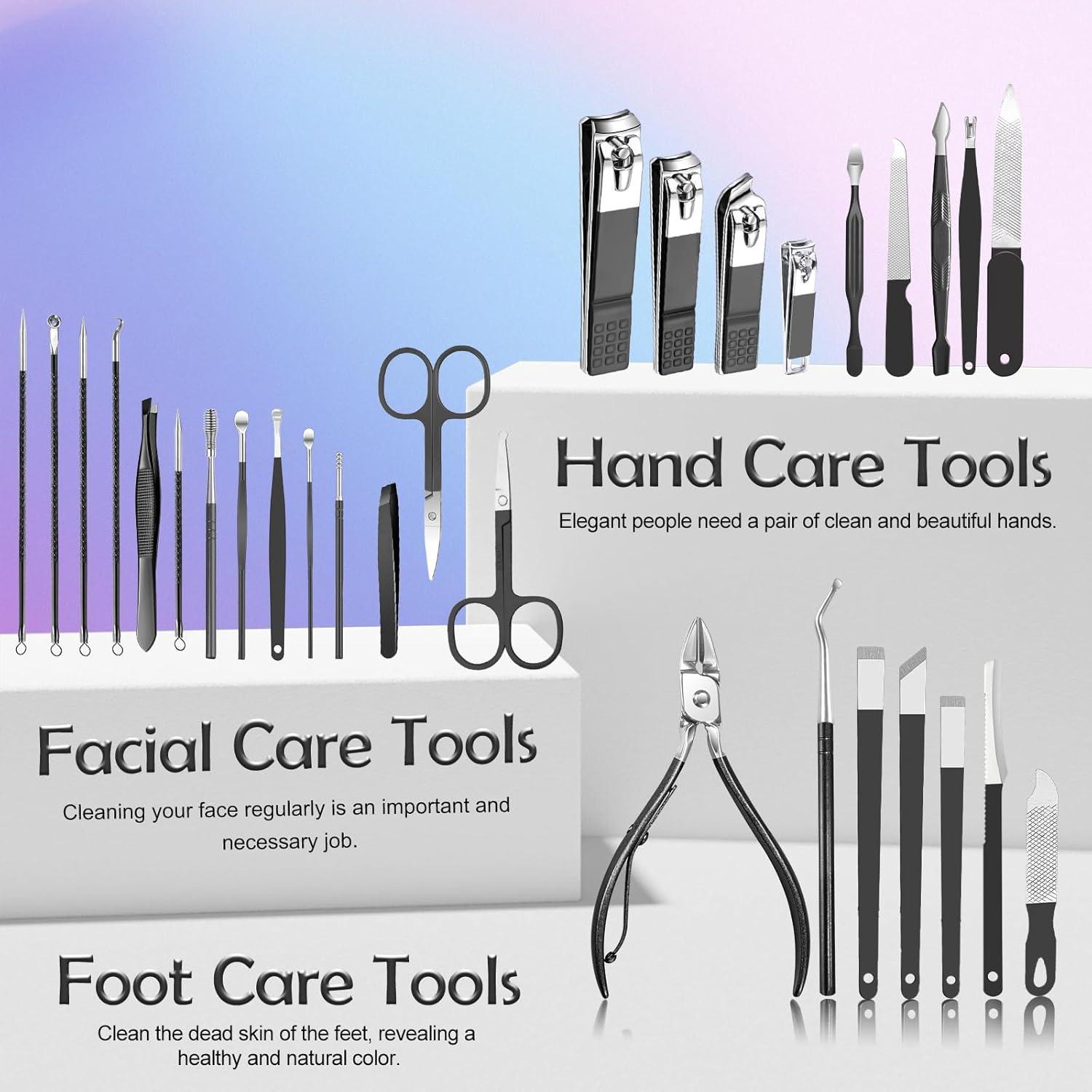 Kit de Manicura Profesional Andrea 30 en 1 para Hombres