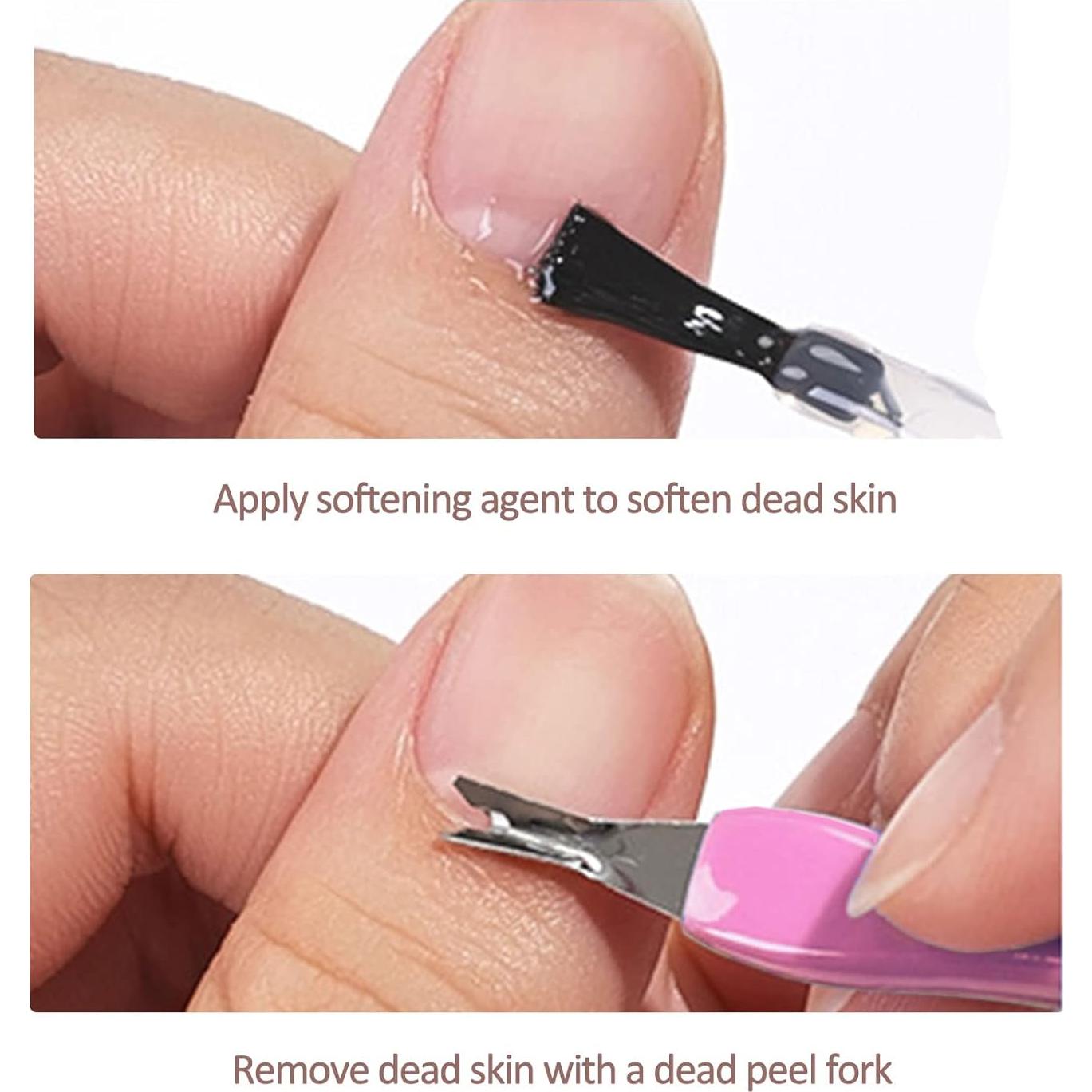 Cuchillo de Cutícula Doble Punta Ideal Swan - 24 Piezas