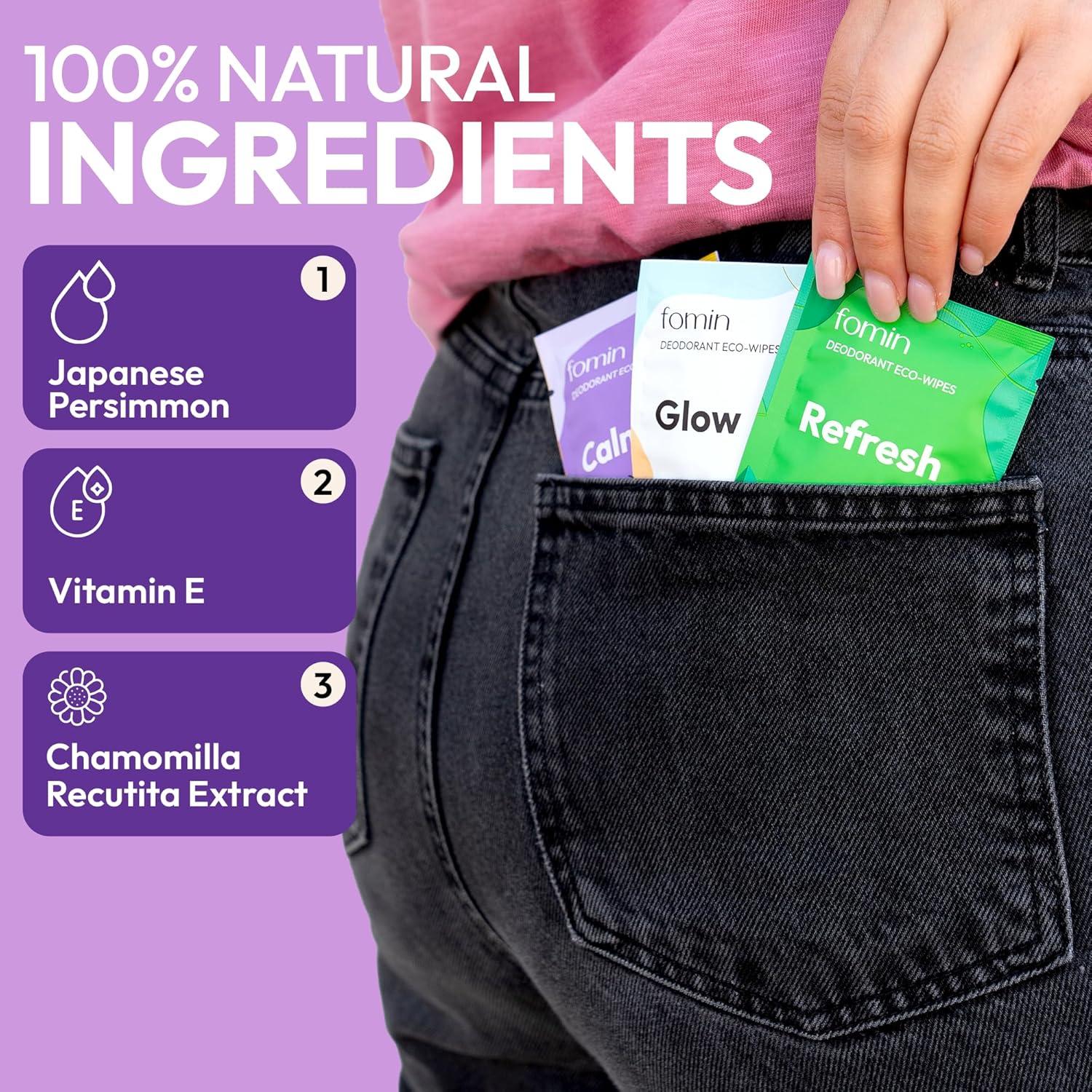 Toallitas Desodorantes FOMIN Mini 15 Unidades Lavanda y Manzanilla