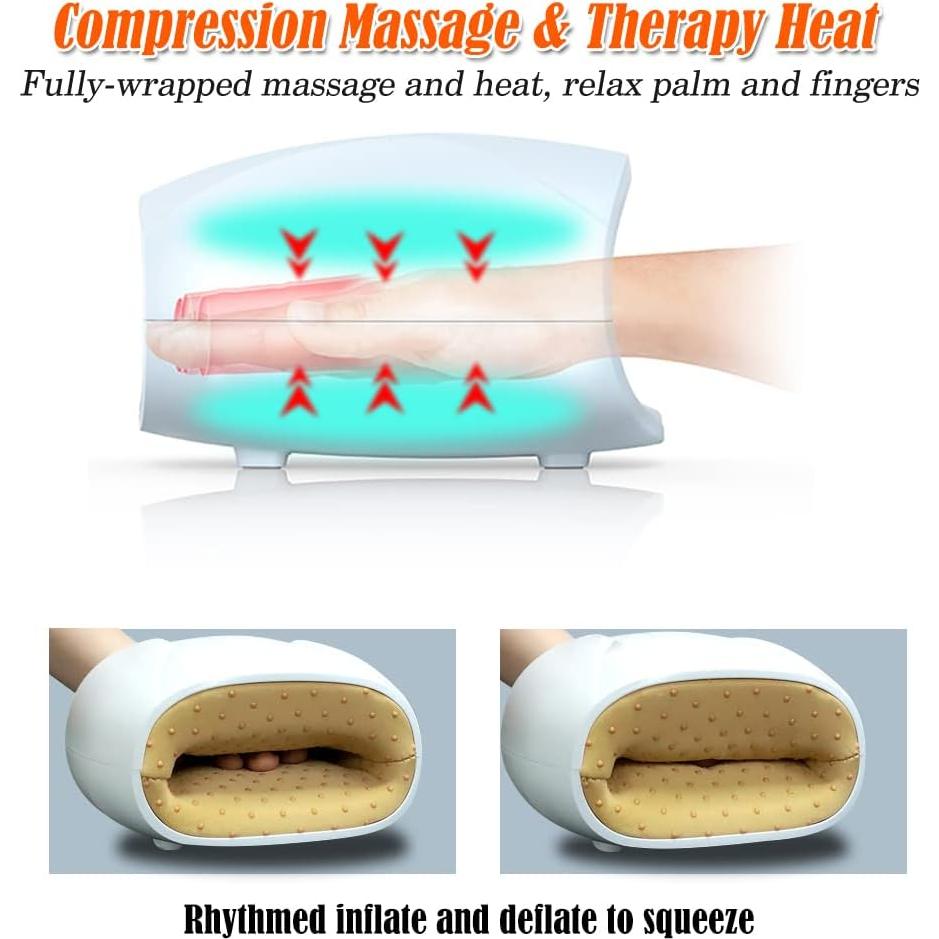 Masajeador de Manos Eléctrico Woolala con Calor y Compresión