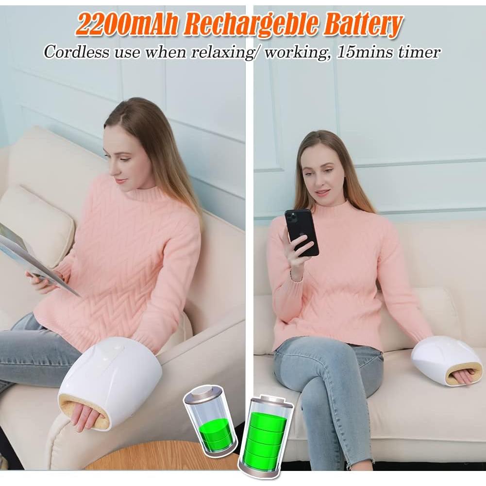 Masajeador de Manos Eléctrico Woolala con Calor y Compresión