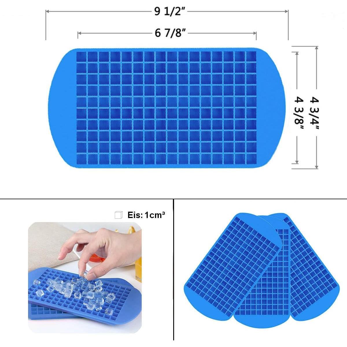 Juego de bandejas de hielo mini Jisile - 2 bandejas 320 cubos