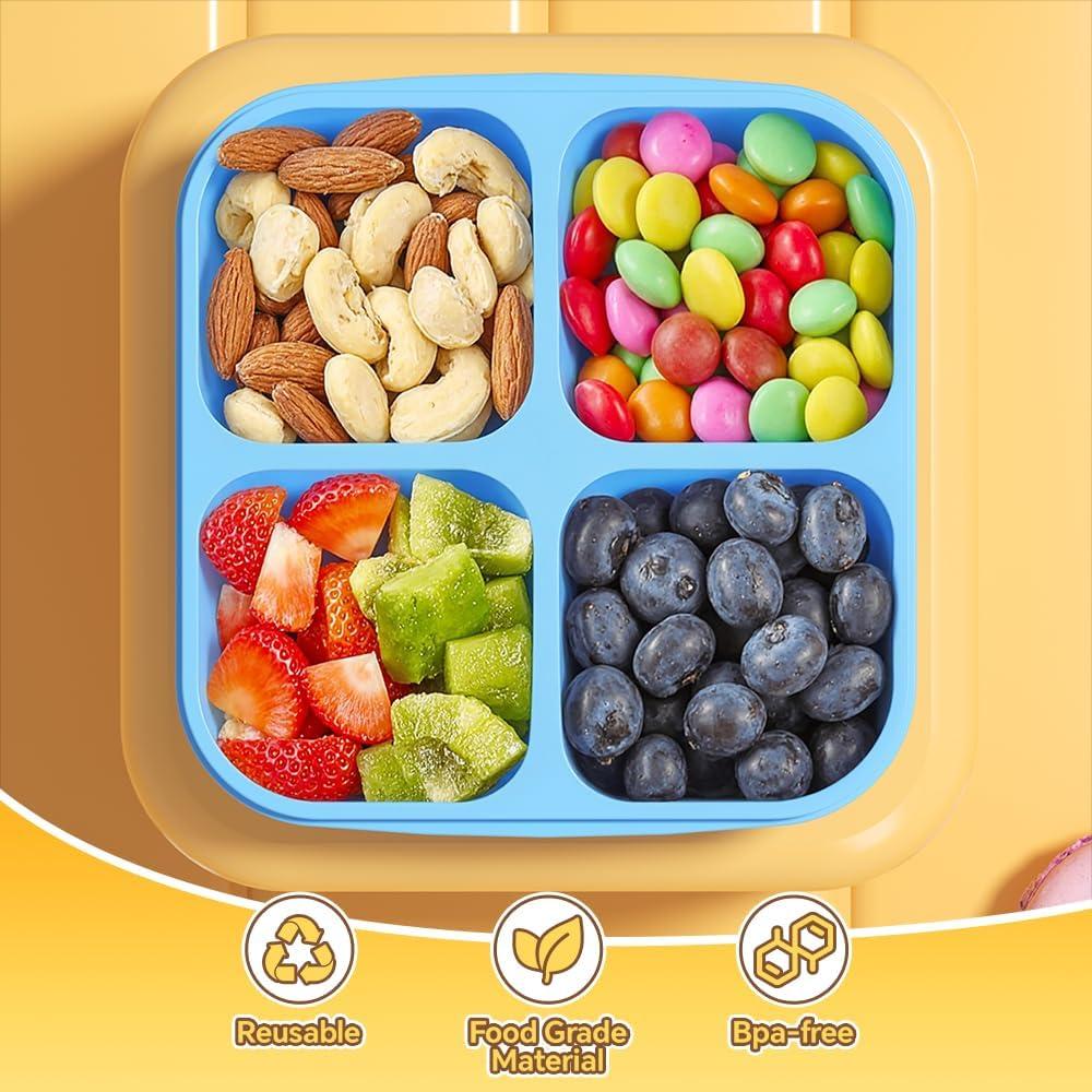 Juego de 6 Contenedores Divididos Canfanni para Snacks 1.18L