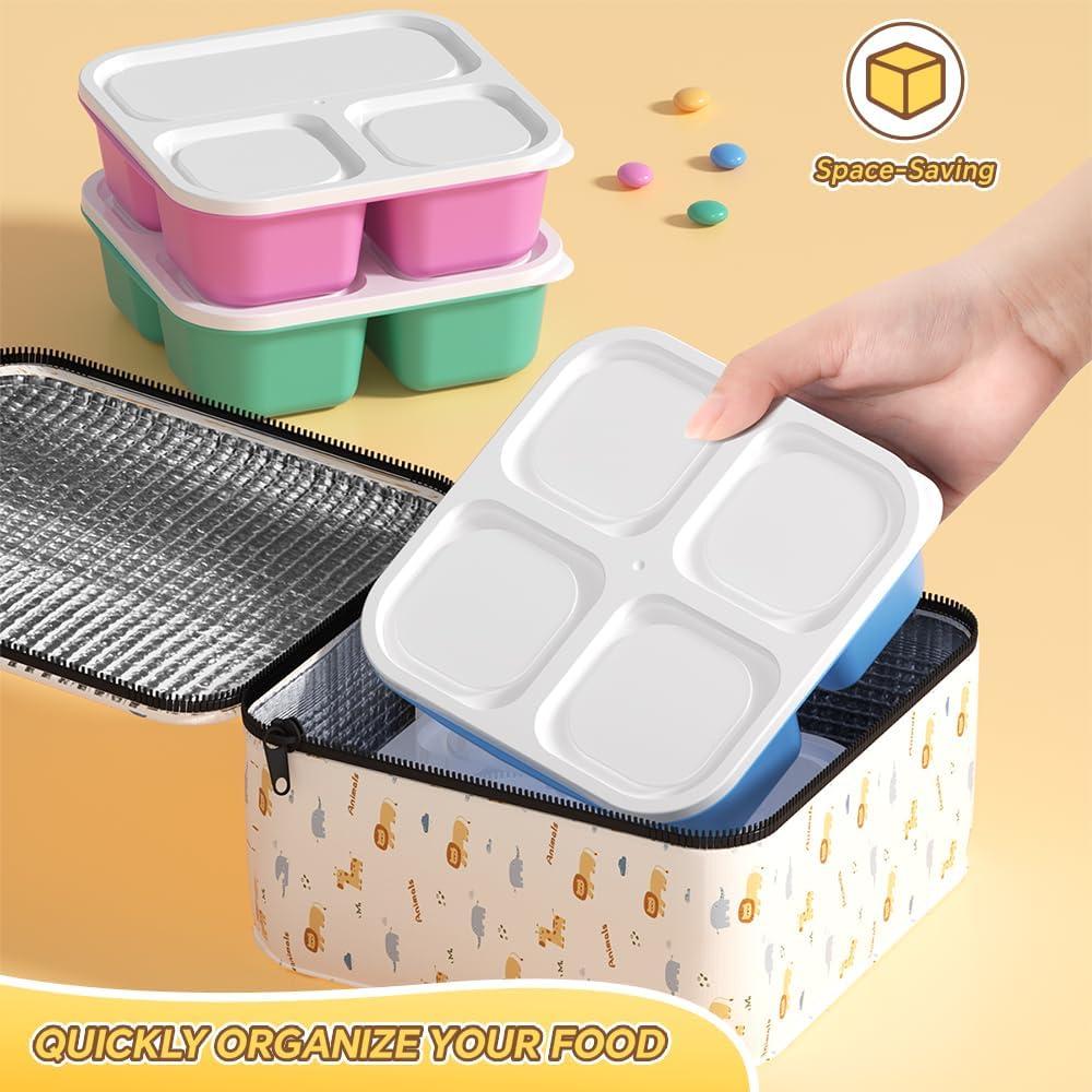 Juego de 6 Contenedores Divididos Canfanni para Snacks 1.18L