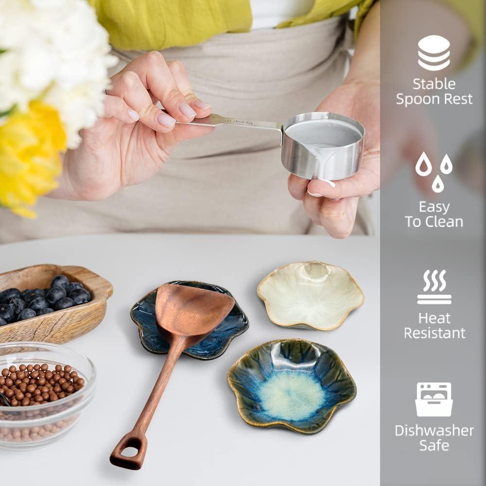 Soporte para Cucharas de Cerámica QZ Loto NO.1 3PCS Resistente