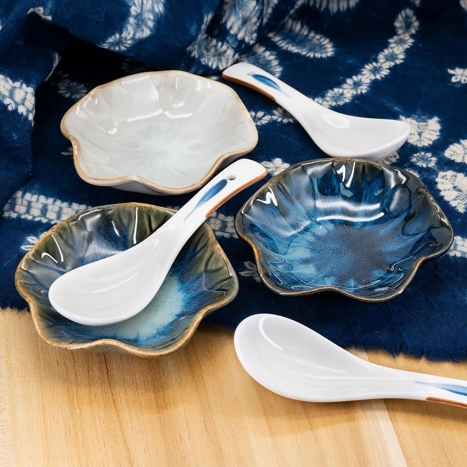 Soporte para Cucharas de Cerámica QZ Loto NO.1 3PCS Resistente