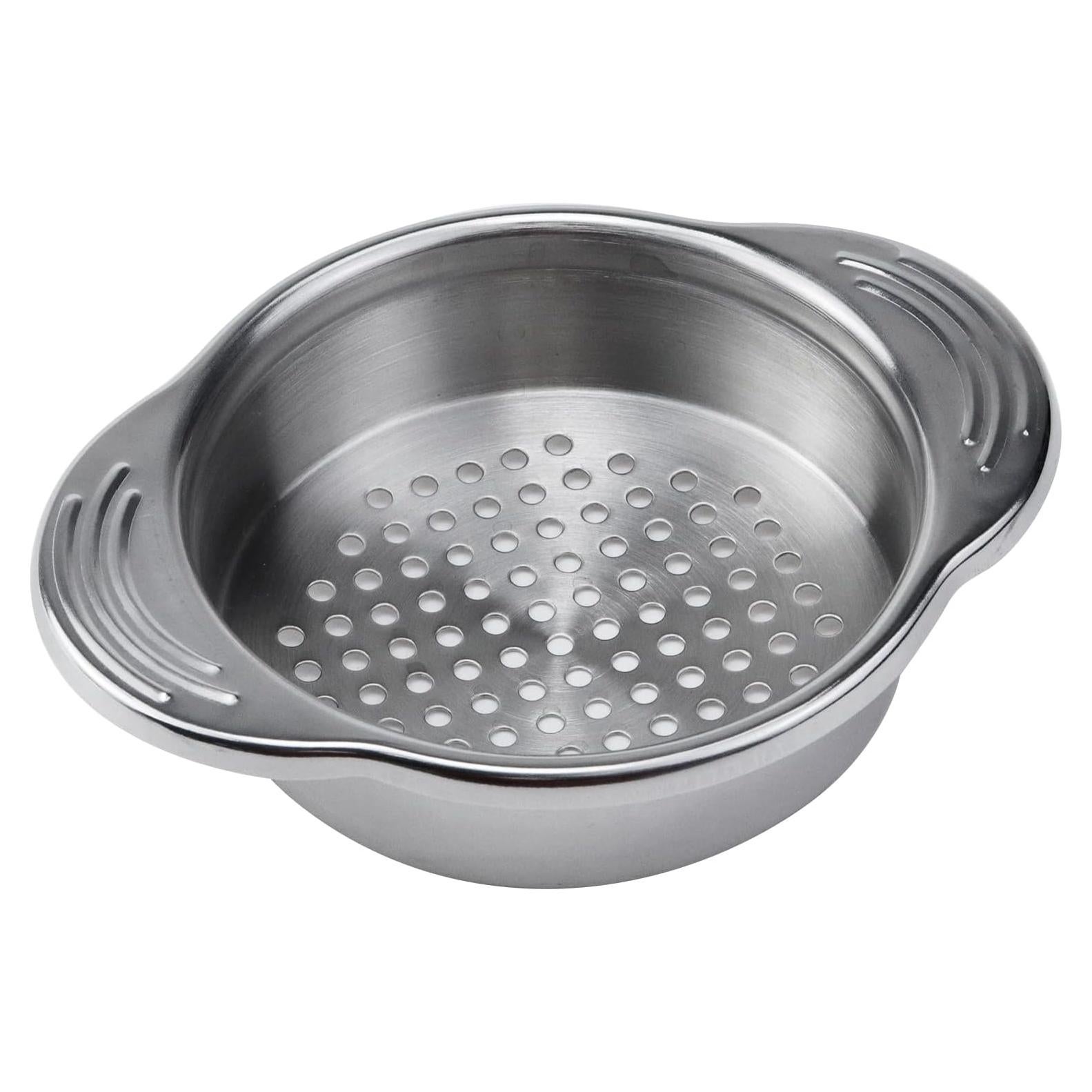 Colador de Acero Inoxidable Antrader 11.68 cm Drenaje Rápido