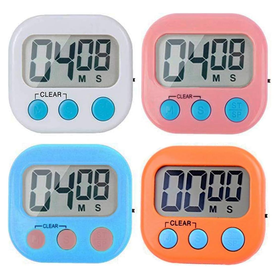 Temporizador de Cocina Digital Rumcnjen - 4 Paquete, Alarma Fuerte