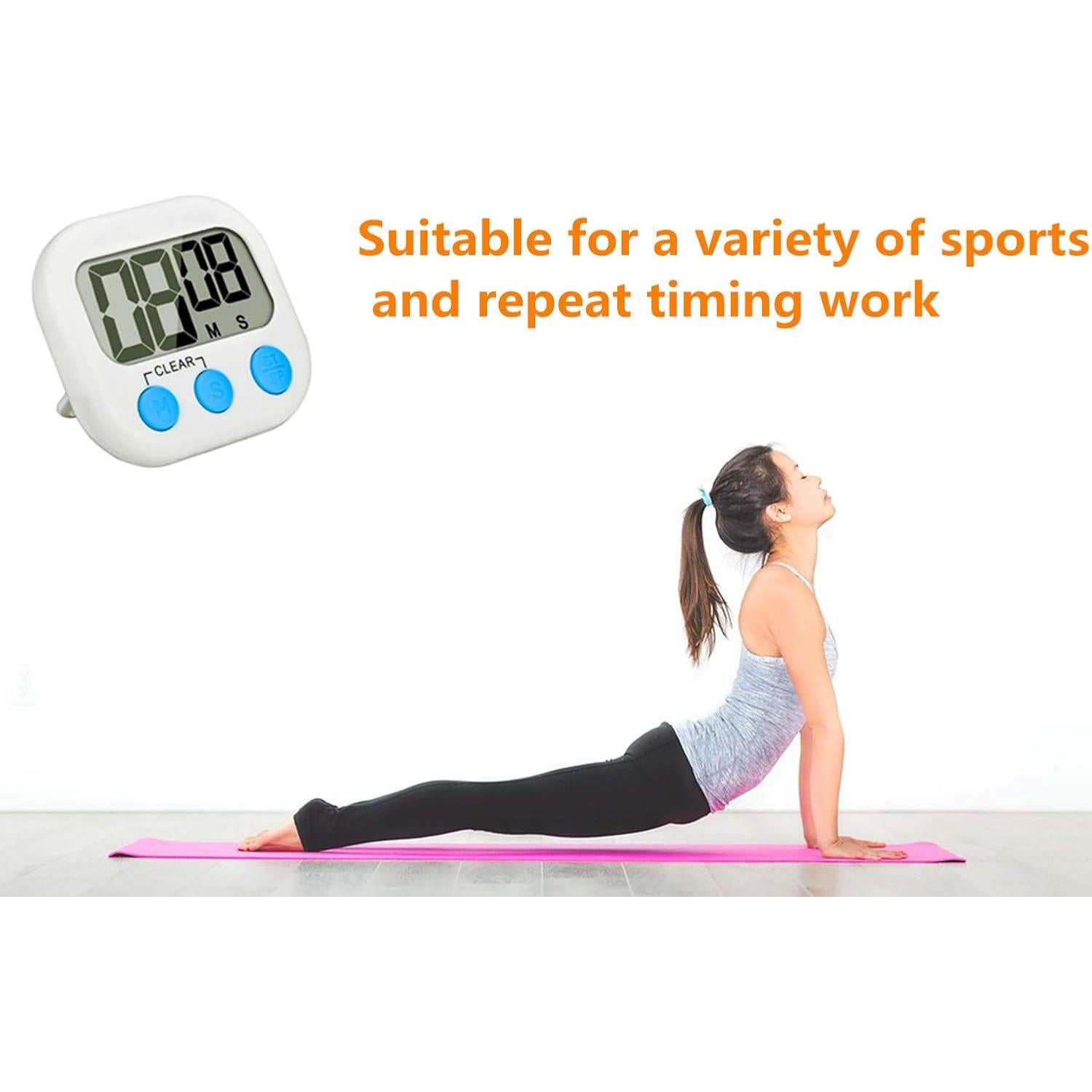 Temporizador de Cocina Digital Rumcnjen - 4 Paquete, Alarma Fuerte