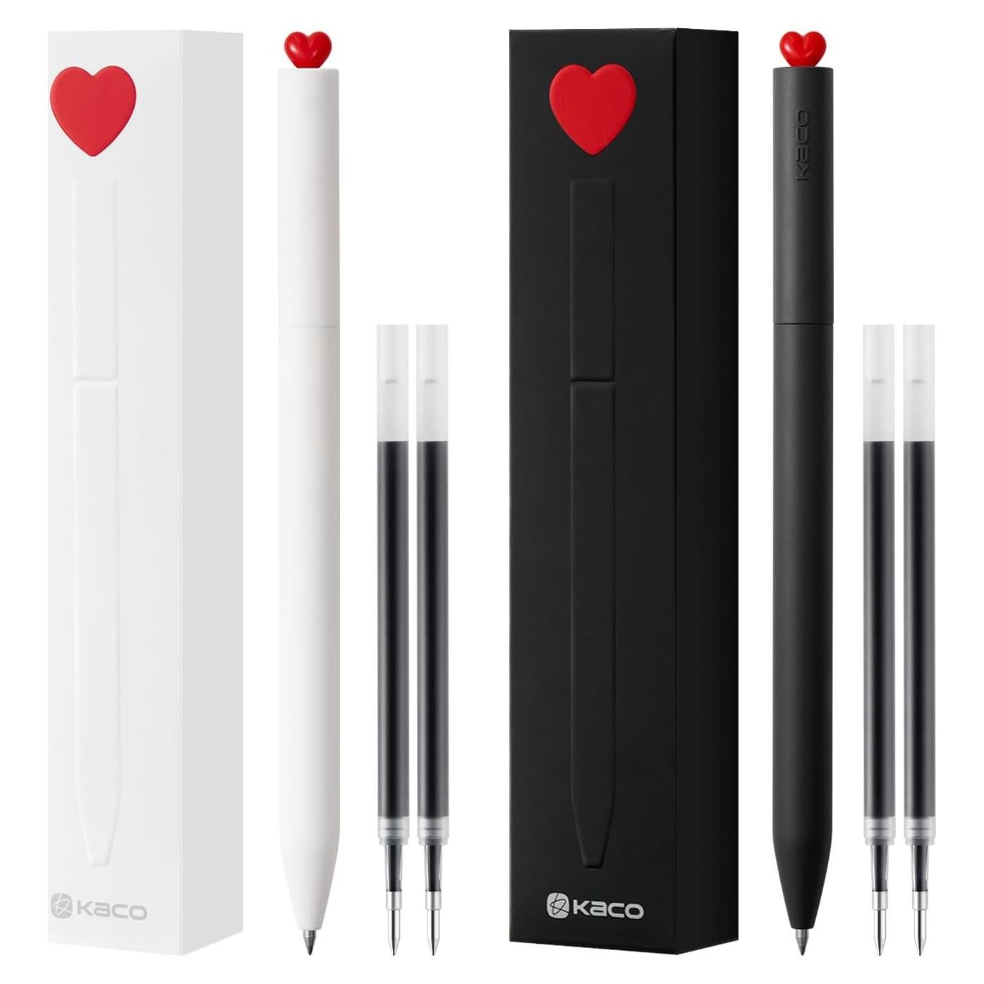 Bolígrafos de Gel Kaco FIRST - Paquete de 2 Piezas, 0.5mm